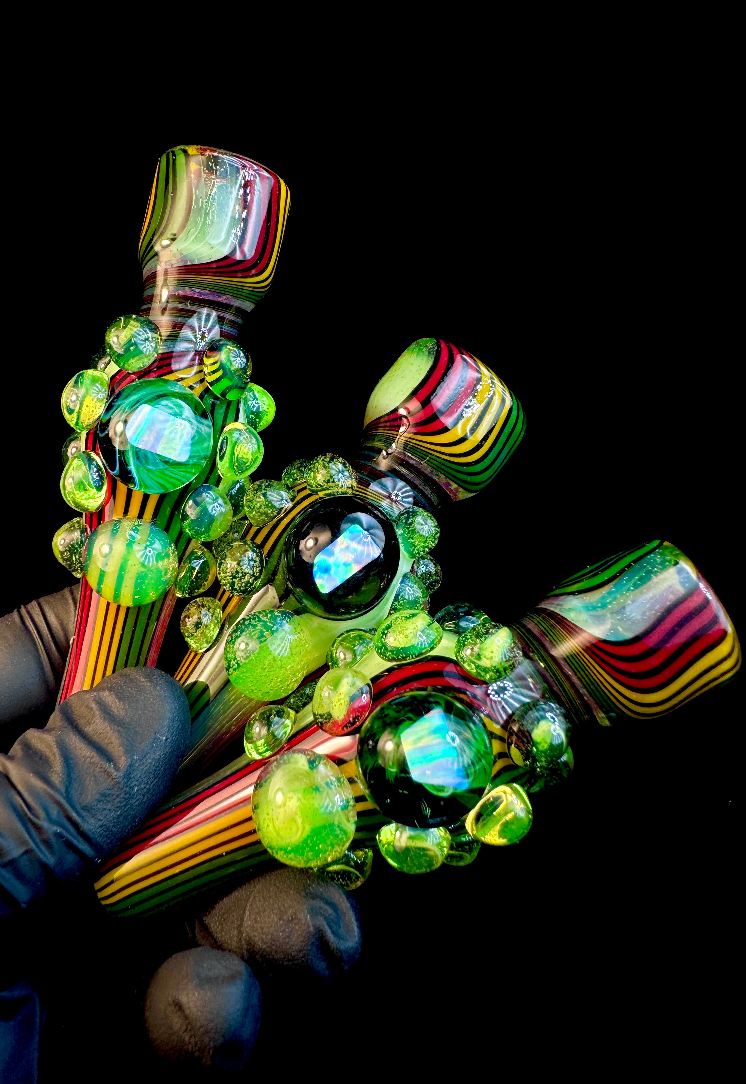 Slyme Rasta opal chillum