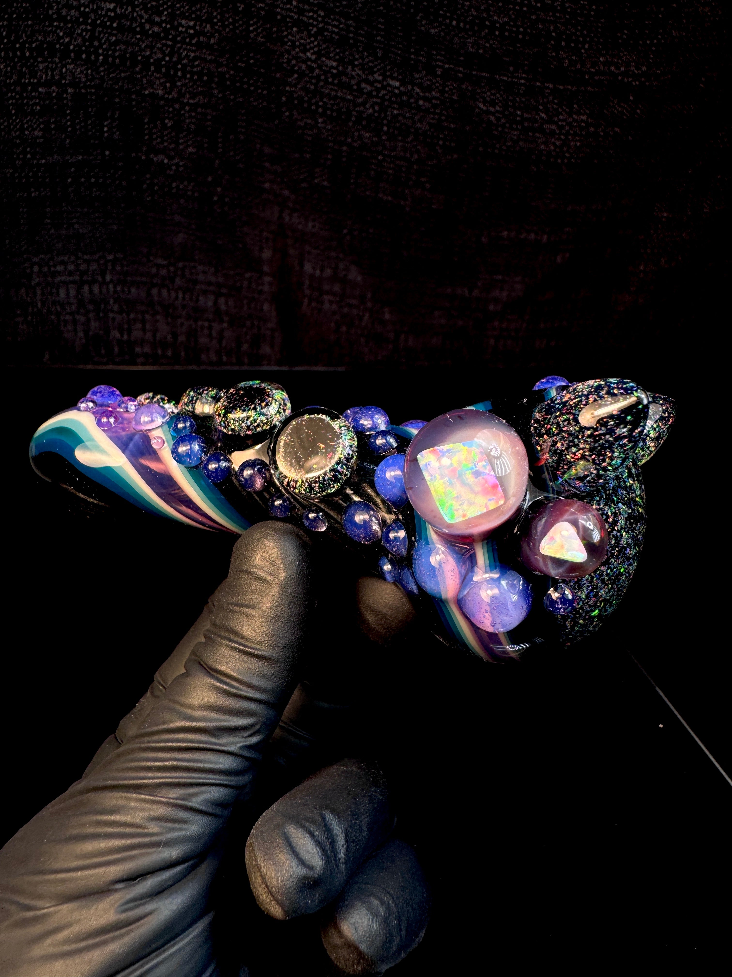 Twisted opal kitty spoon