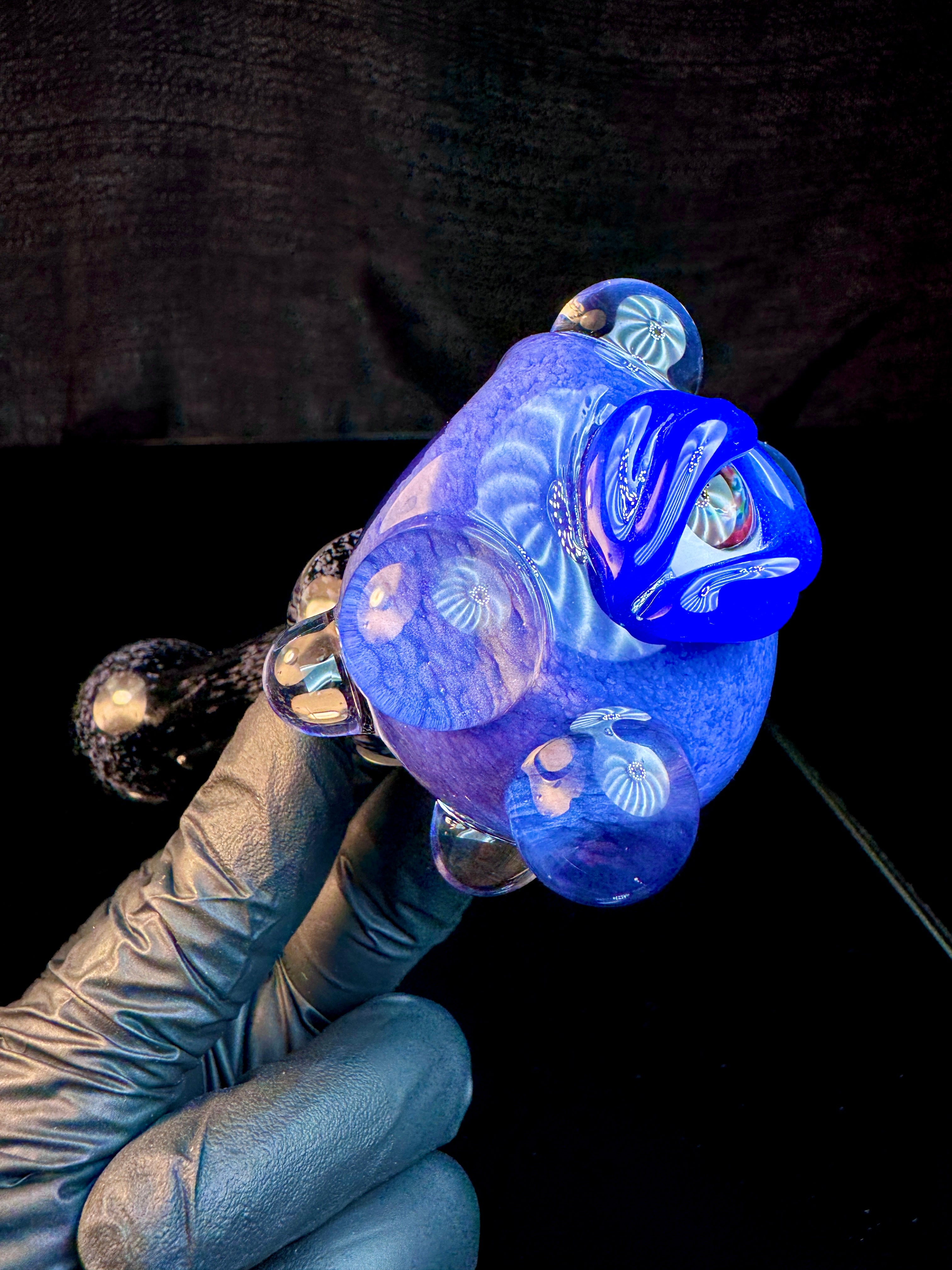 Purple urple/black blue cheese eyeball spoon
