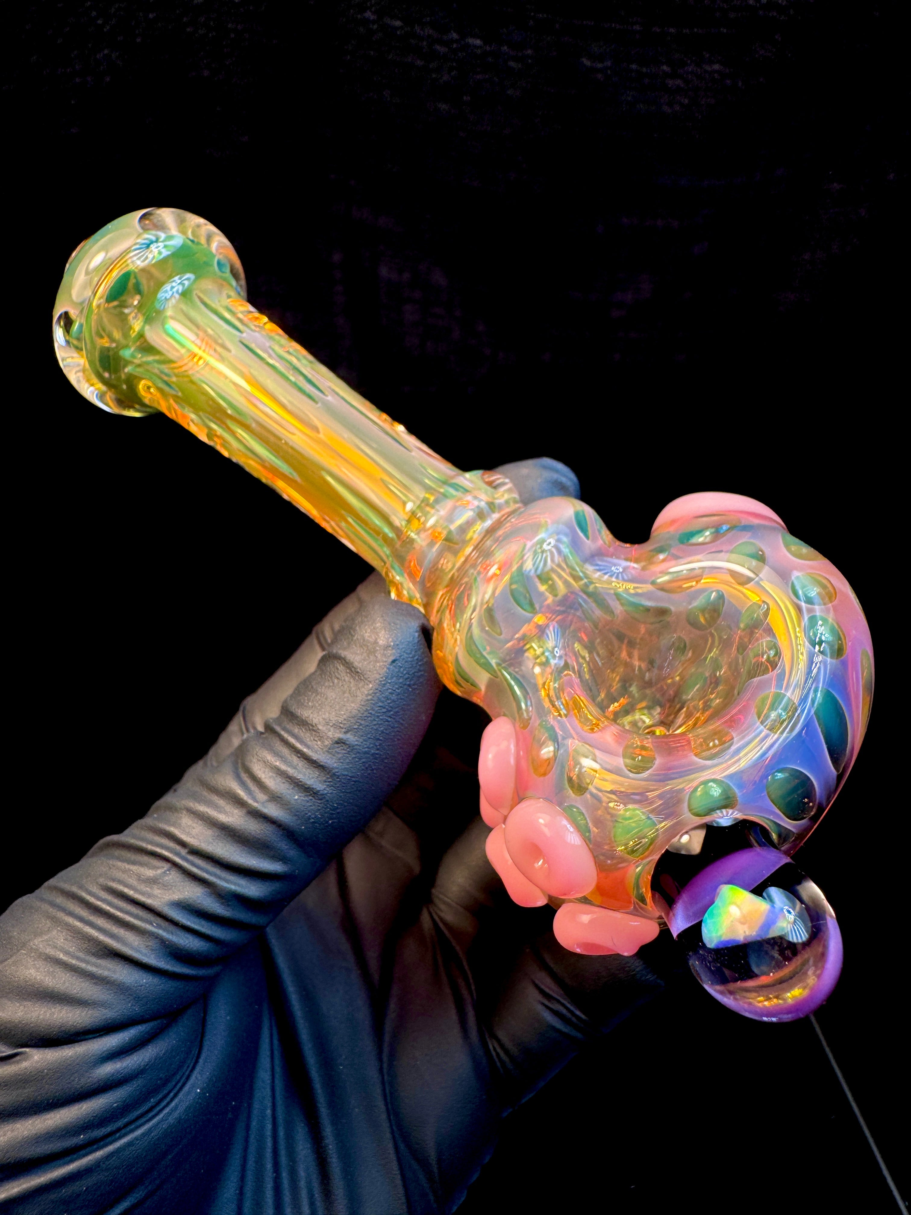 Gold Fume opal spoon x Blush