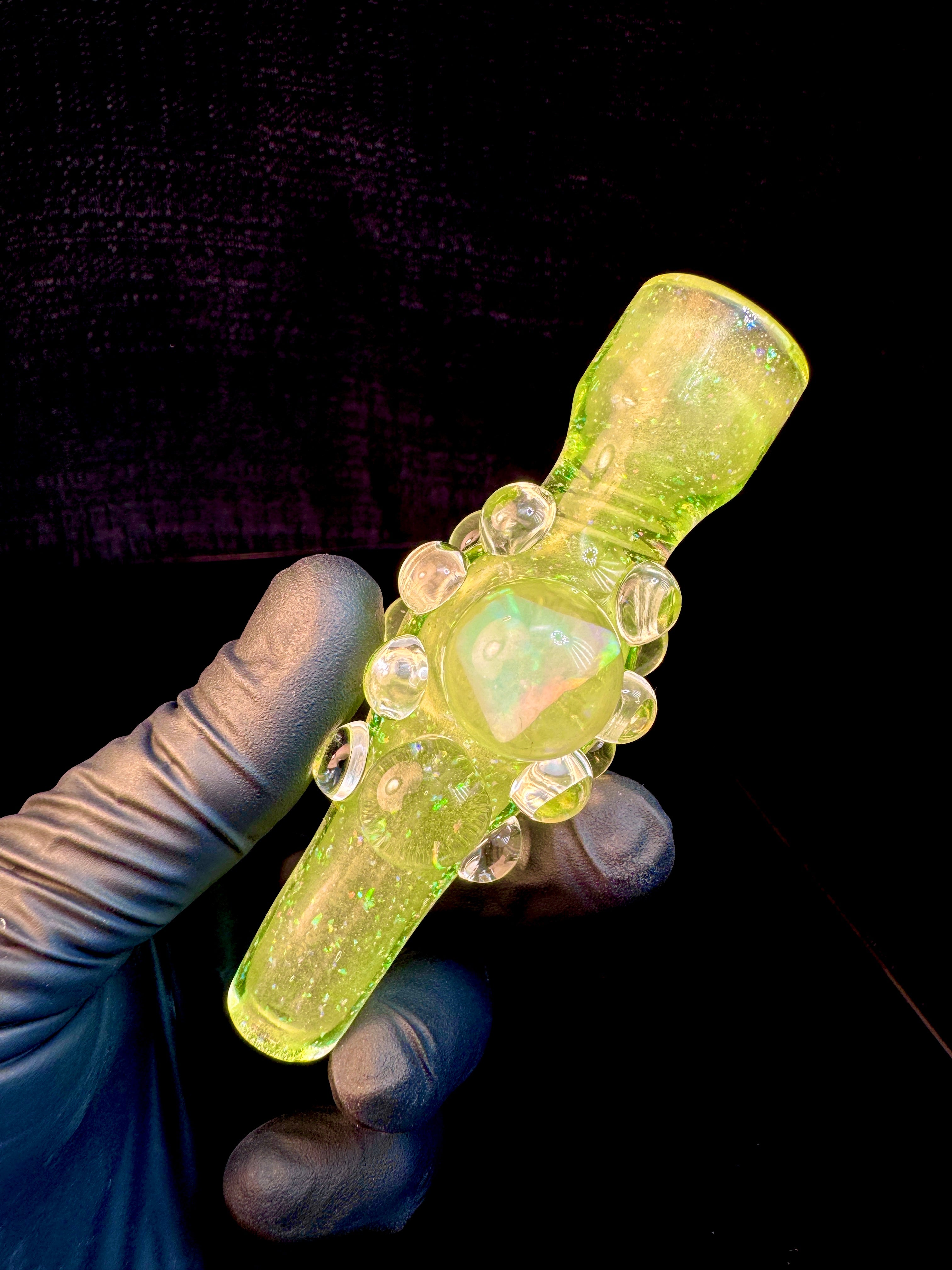 Lime Juice Icy White Satin cropal opal chillum