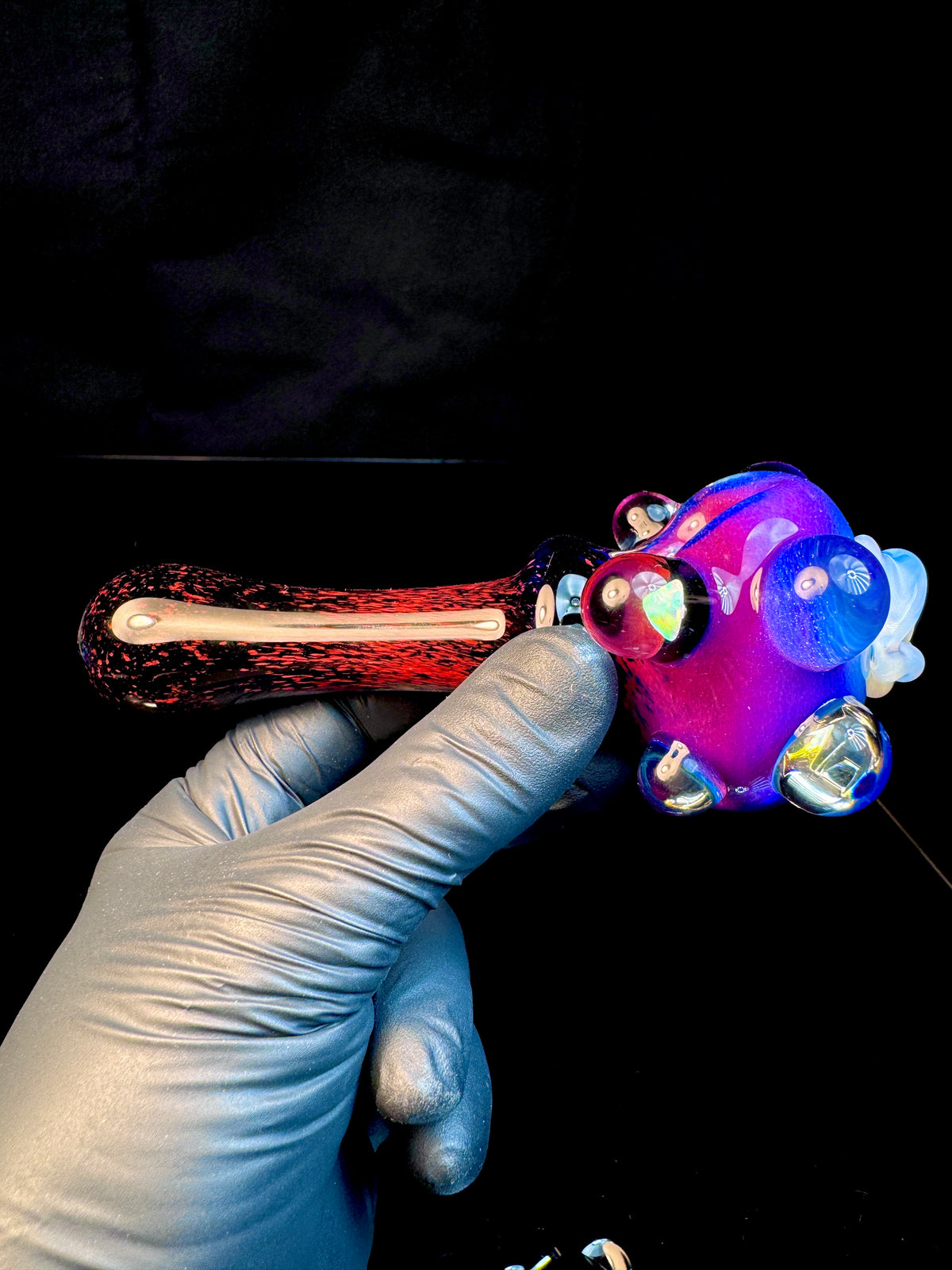 Midnight magenta x Jet black opal eyeball monster
