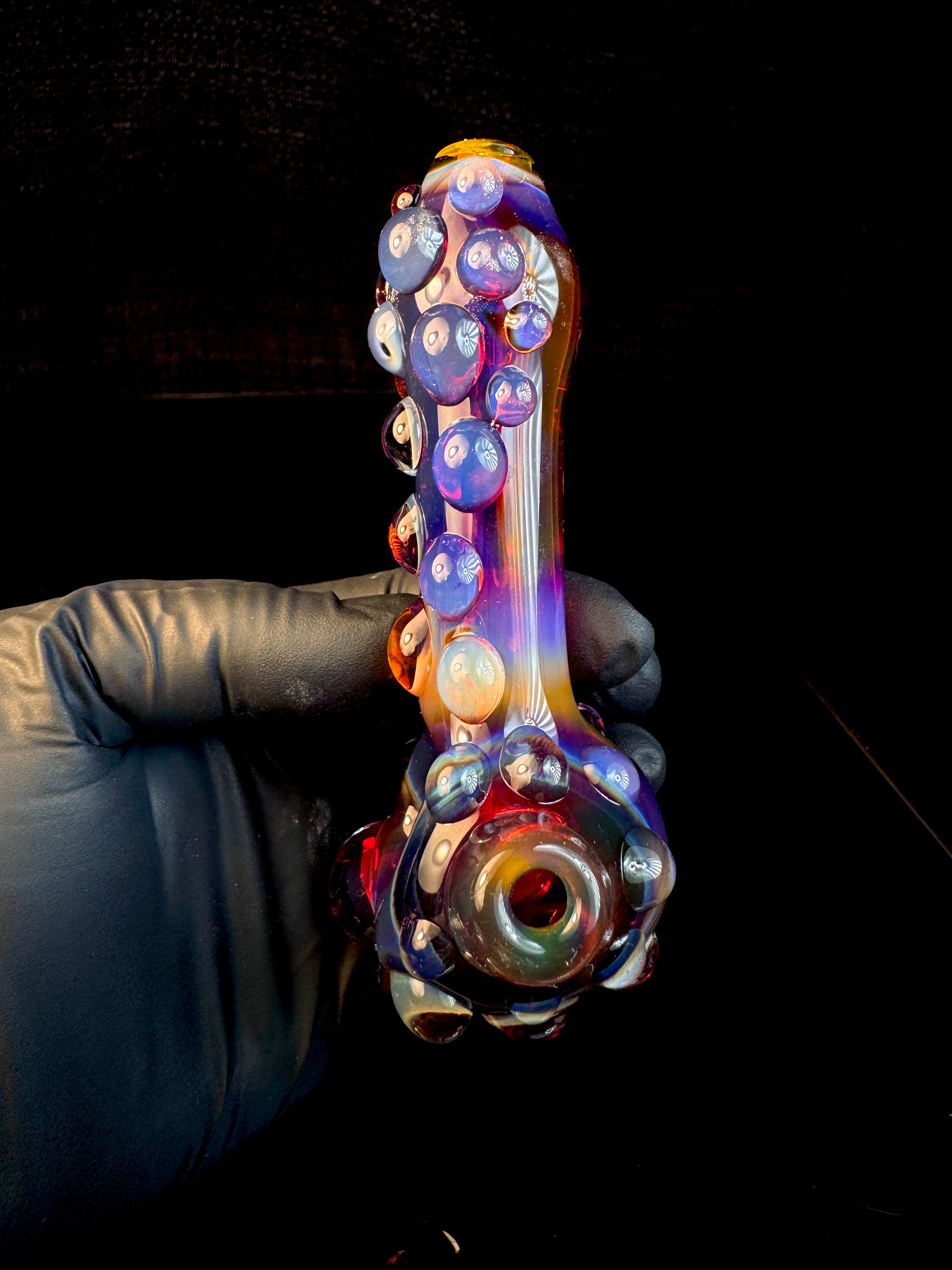 Amber purple 2x opal spoon