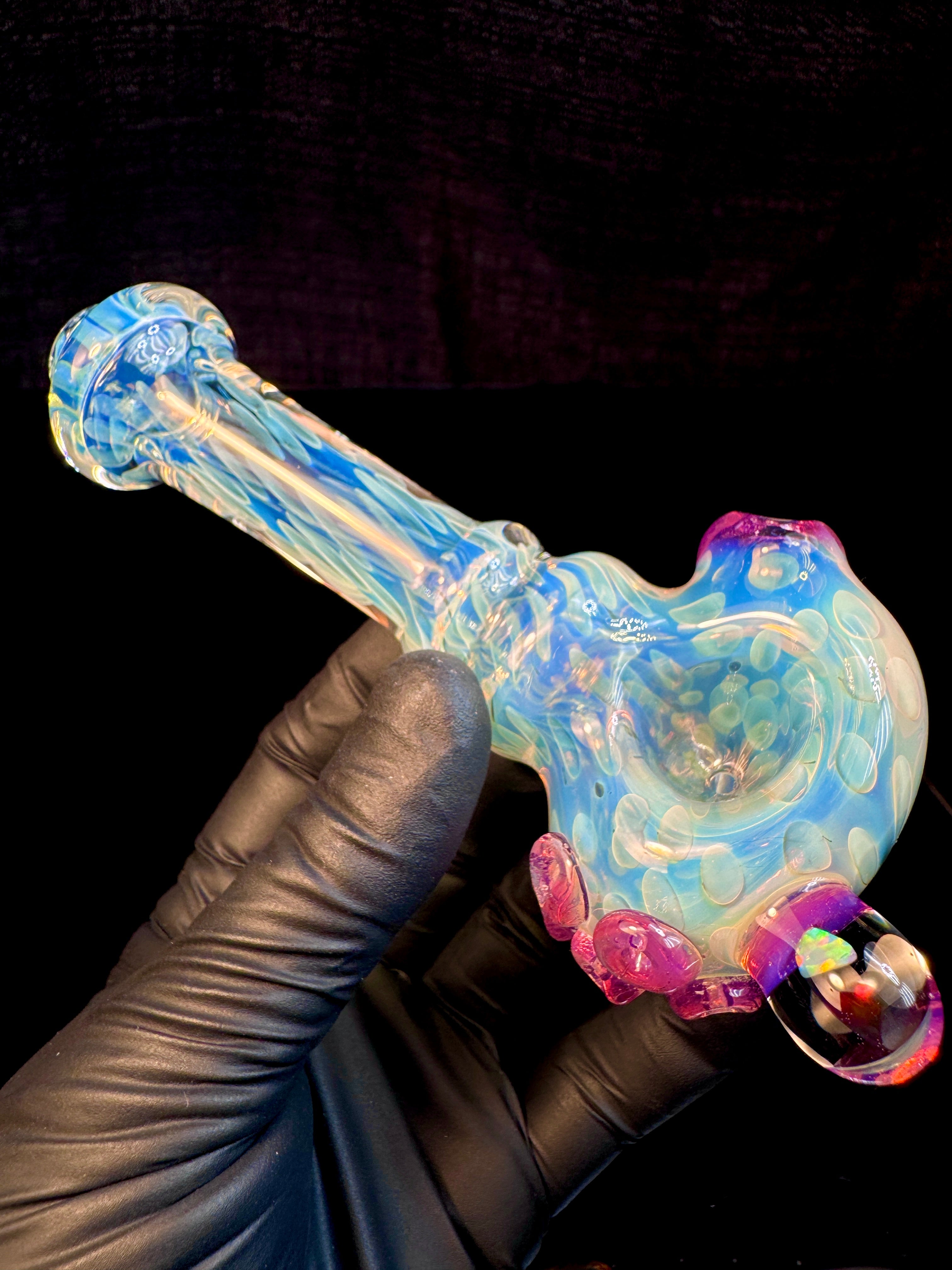 Silver Fume opal spoon x stargazer