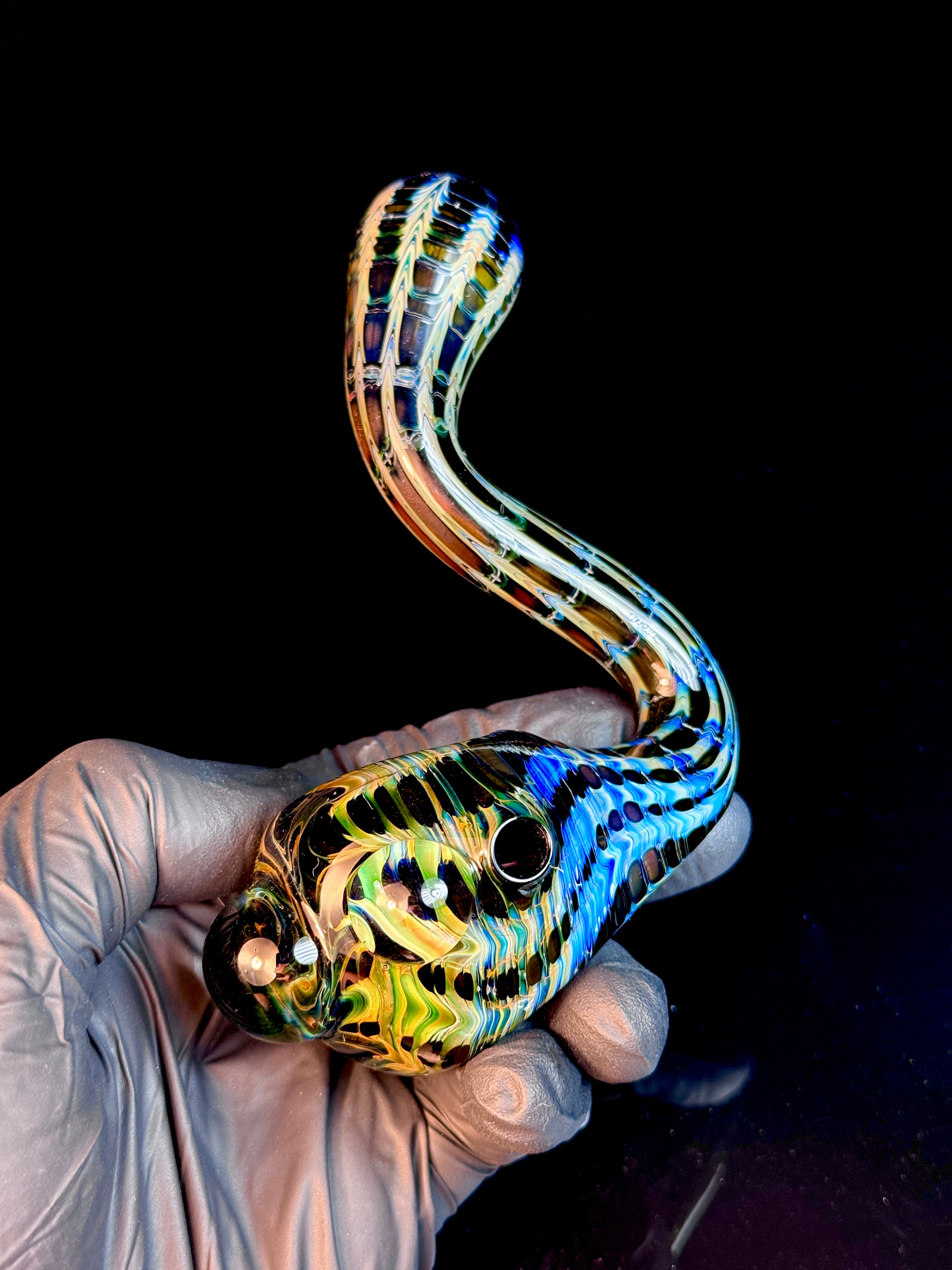 Jet black dark web mushroom bendy