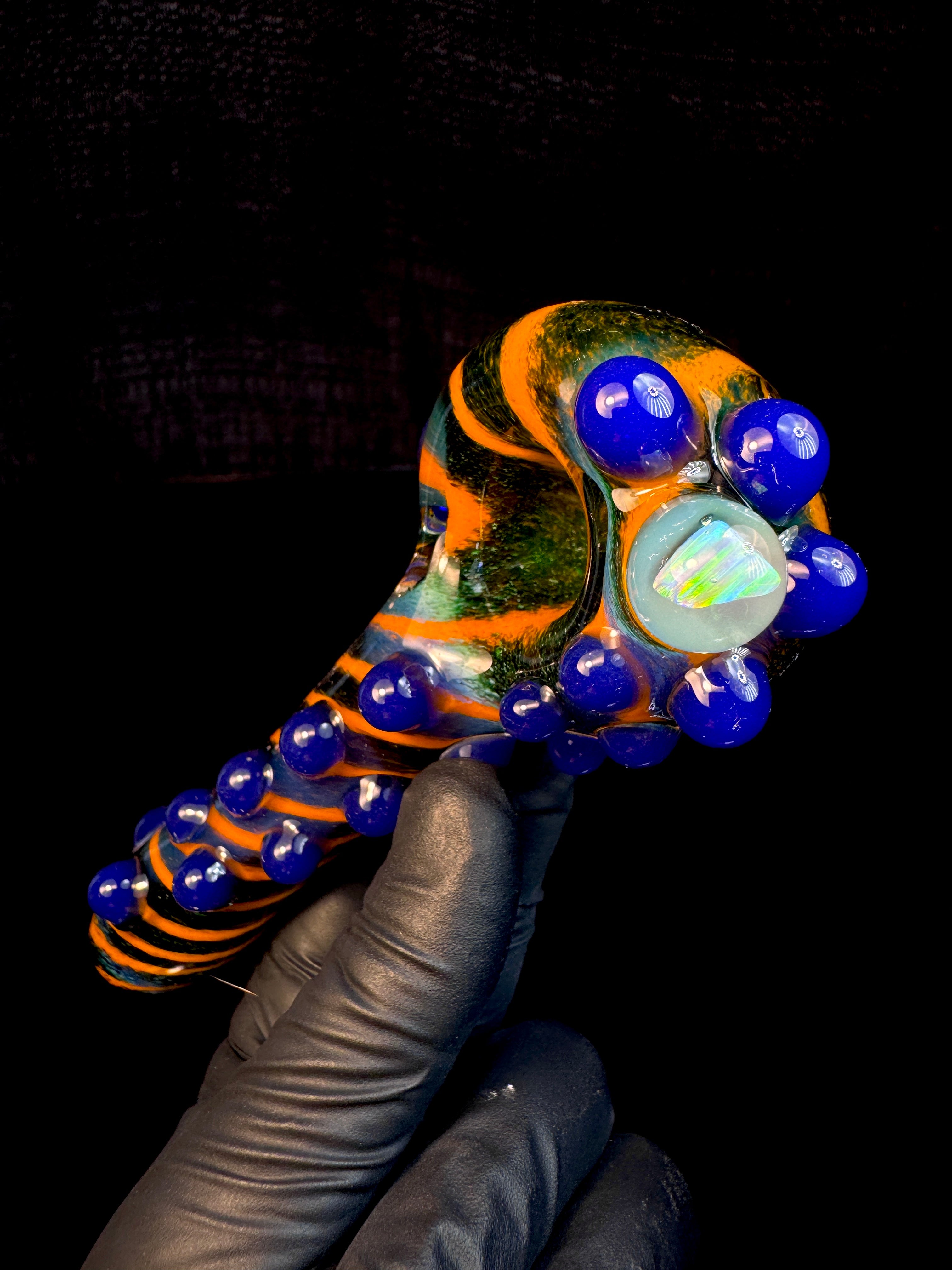 Exp x lava x blue cheese striped opal pipe