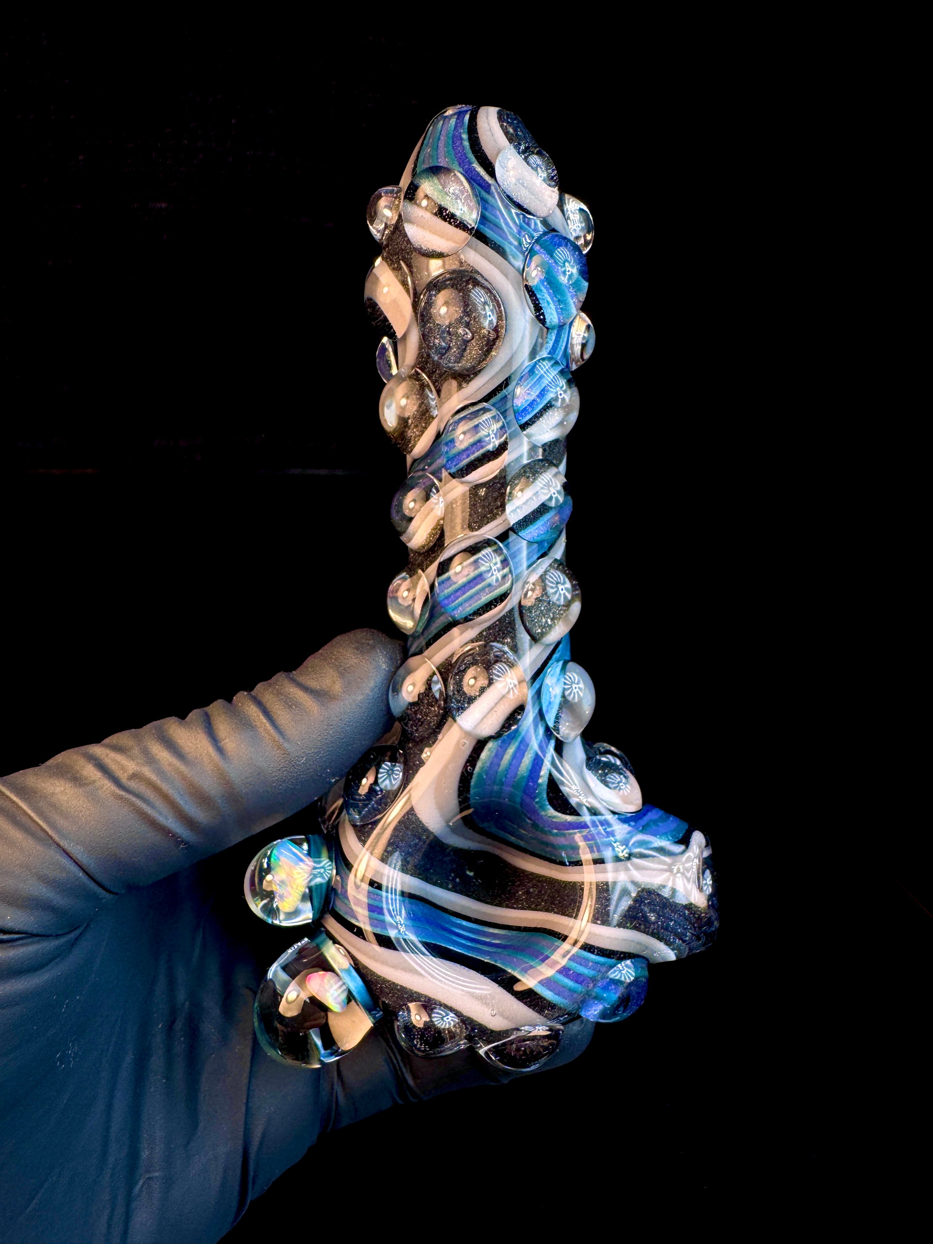 Twisted opal spoon
