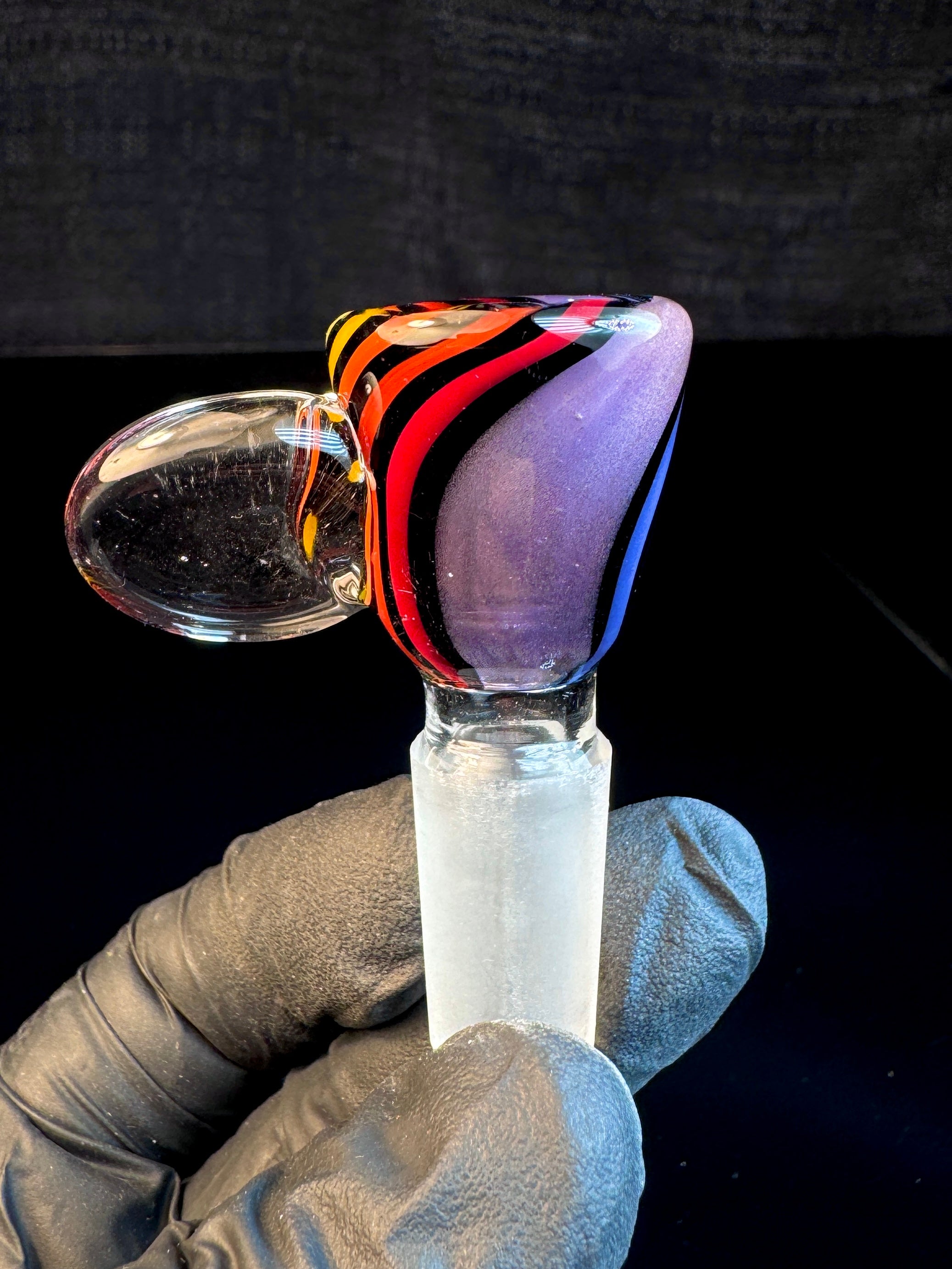 14mm Plum rainbow martini bowl