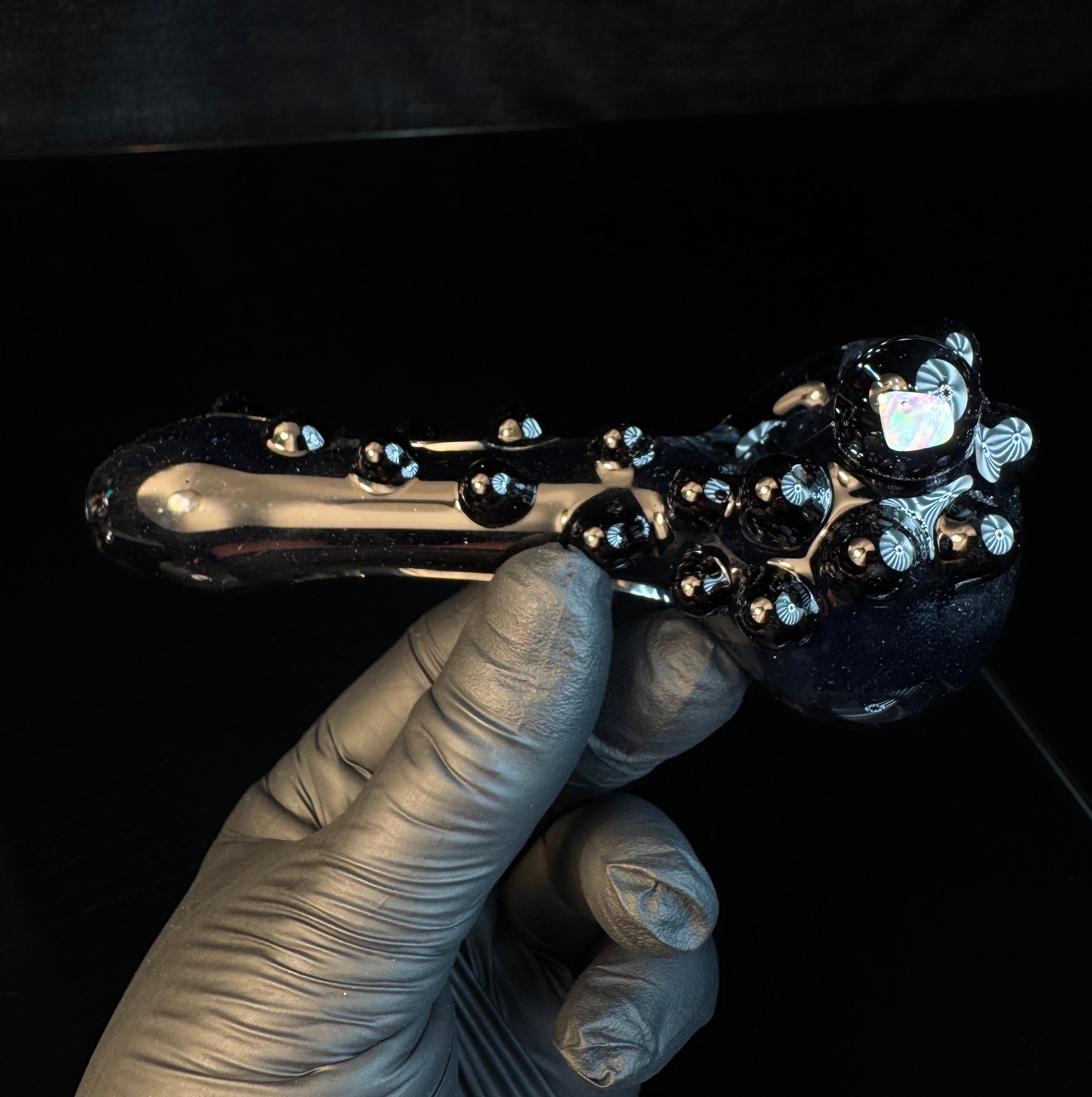 Galaxy black opal pipe