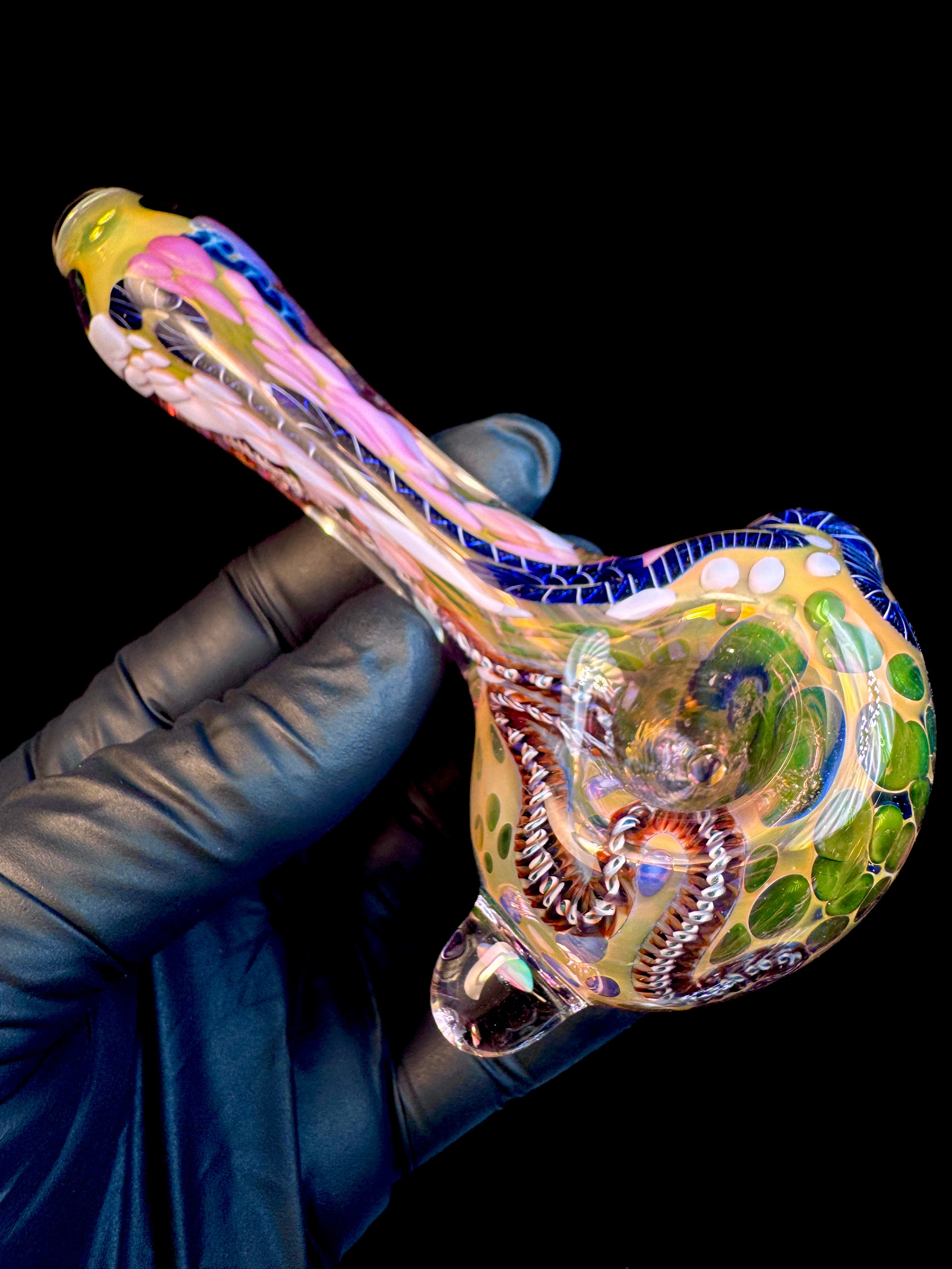 Gold Cane fumed opal spoon