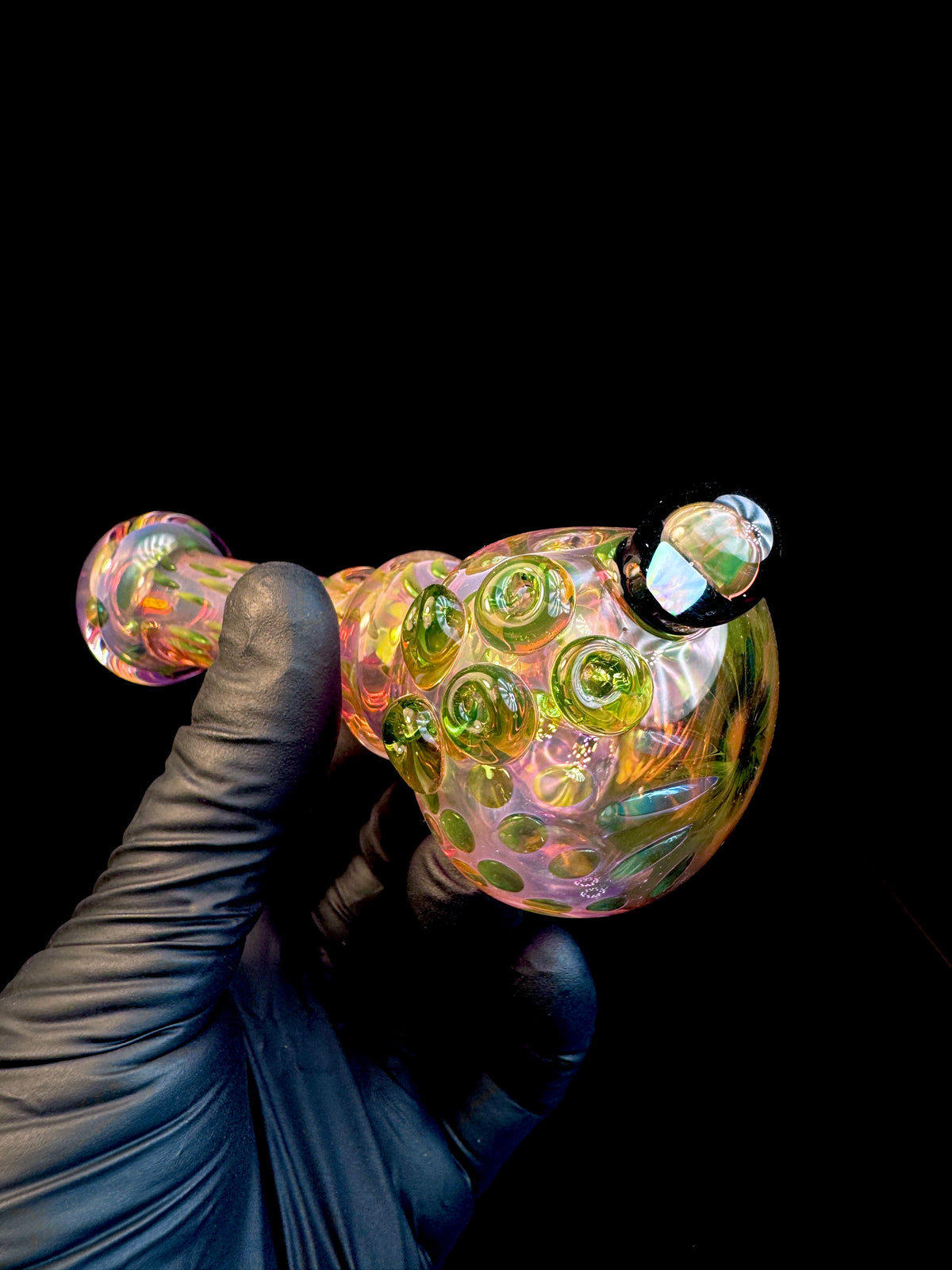Gold Fume x Green stardust opal spoon