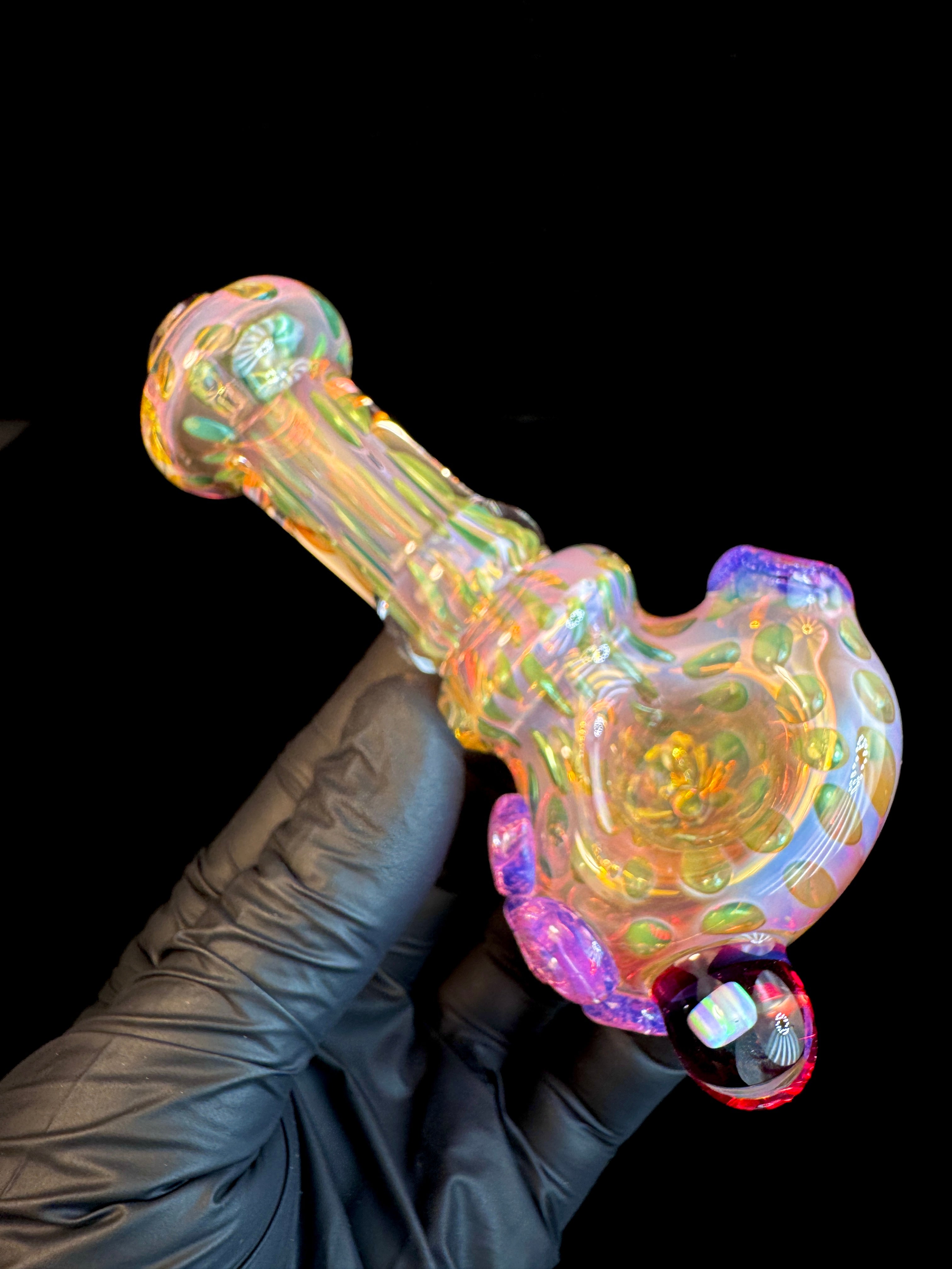 Gold Cane fume opal spoon