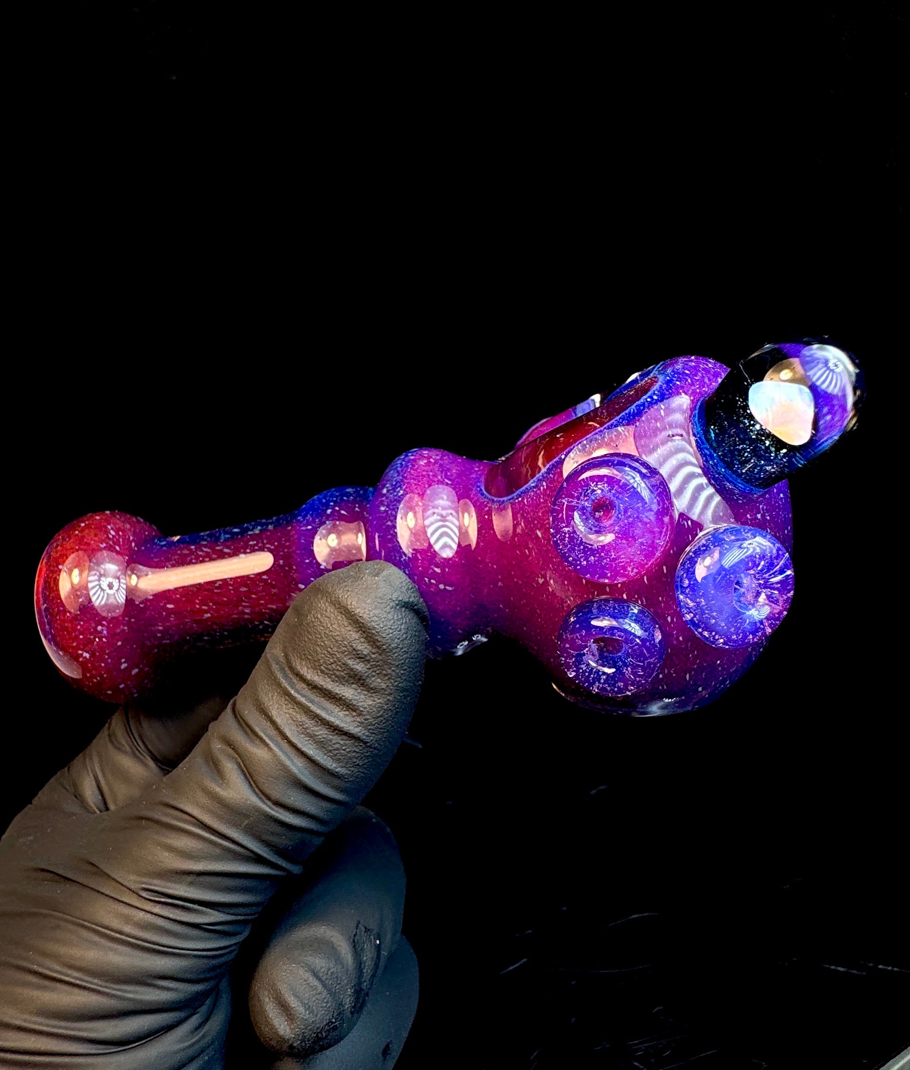 Midnight magenta opal pipe