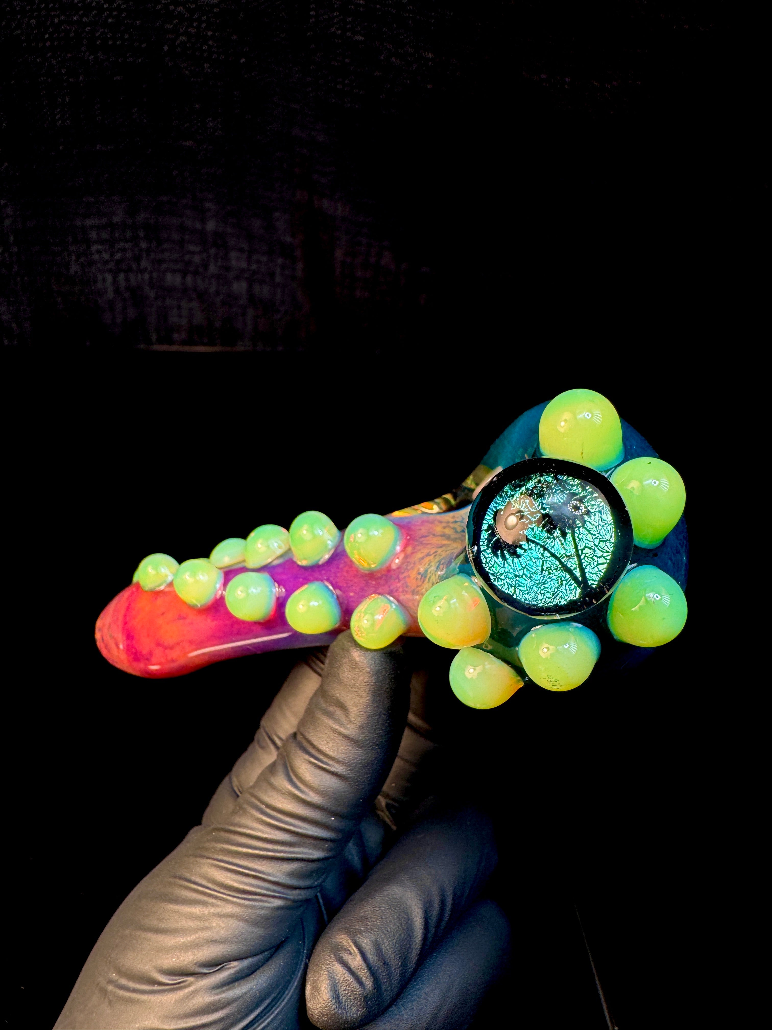 Dichroic palm tree spoon
