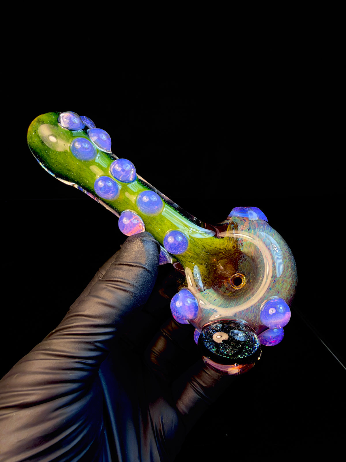 Dichroic Peace sign spoon