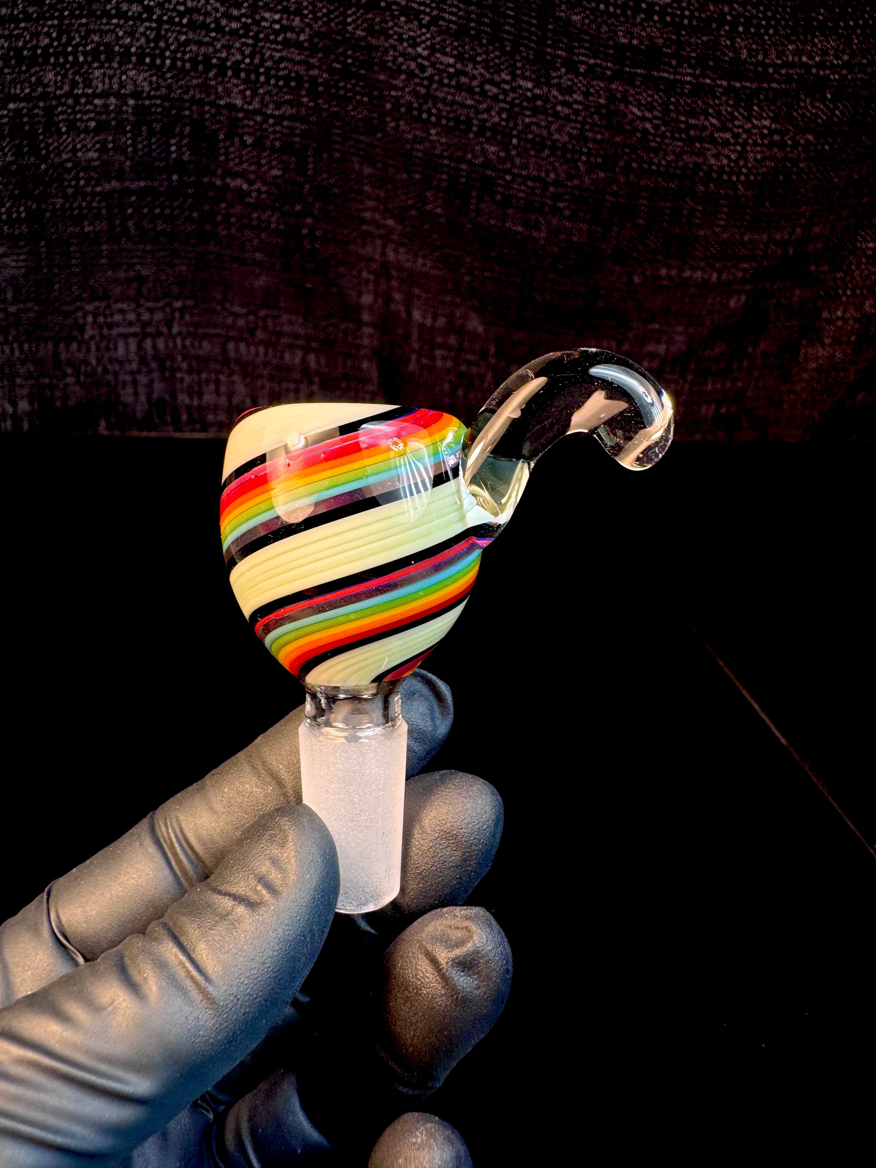 14mm slyme rainbow handle bowl
