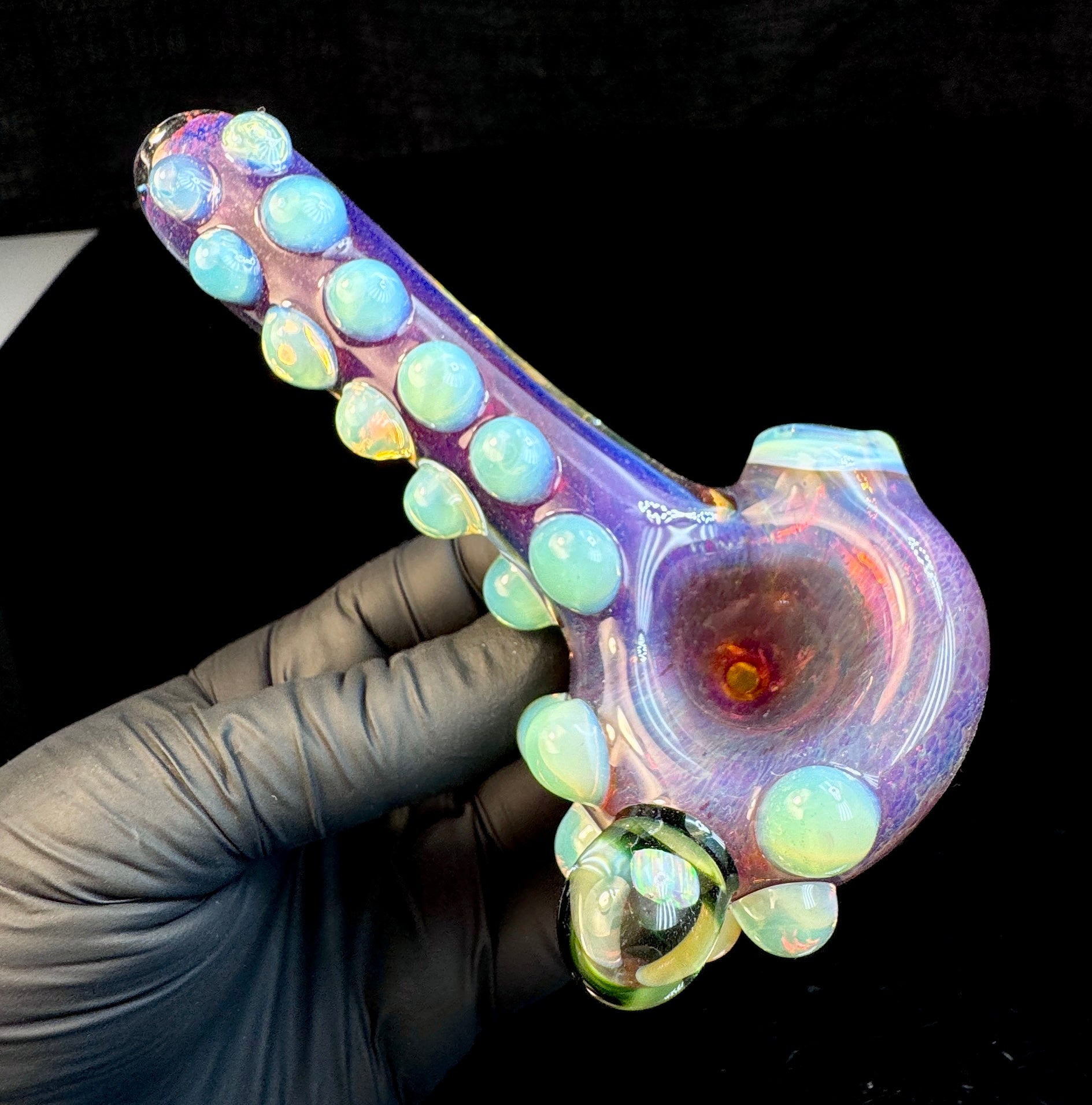 Amber purple x midnight magenta opal pipe