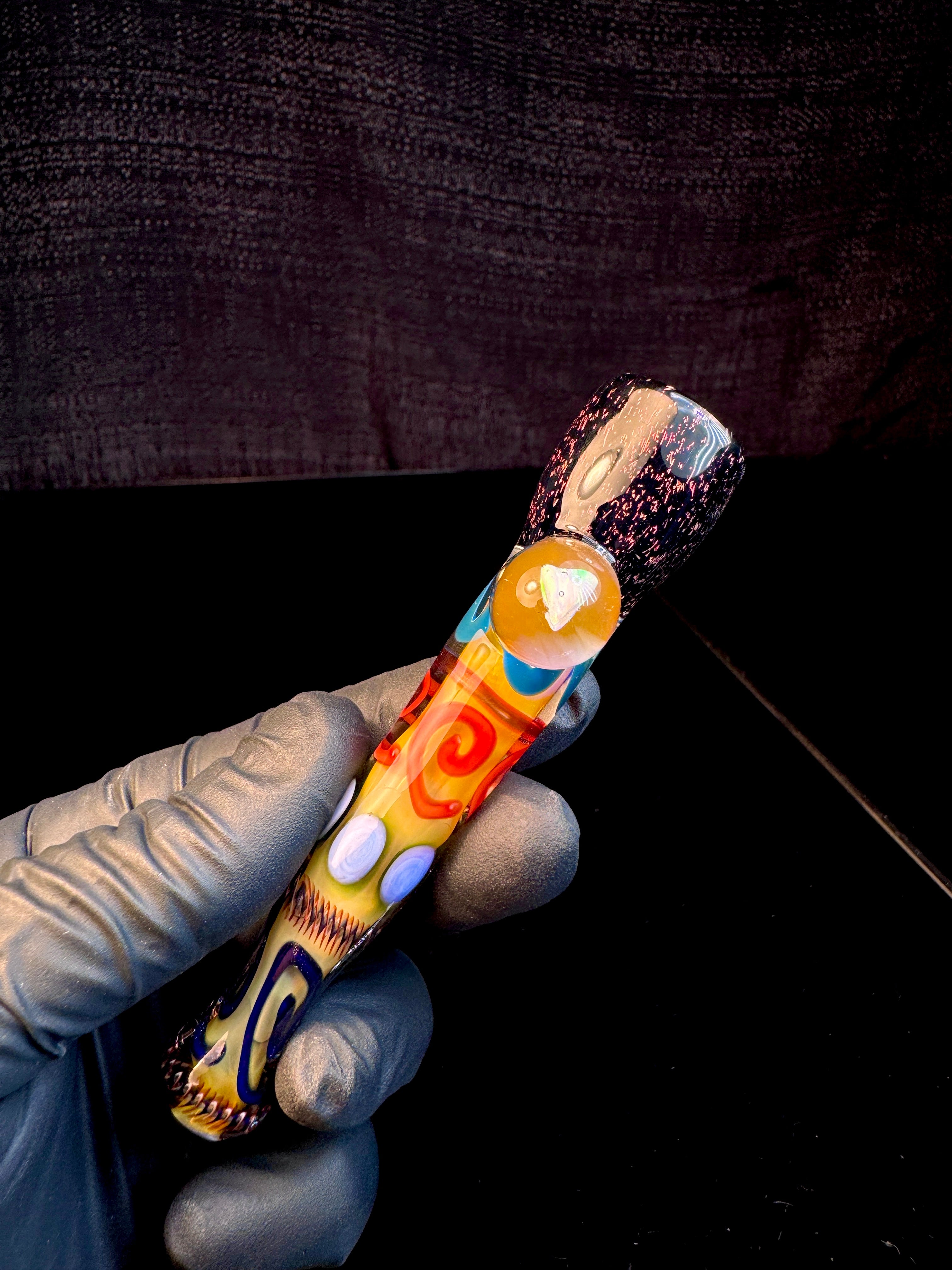 Dichro x Gold fumed inside out opal bat