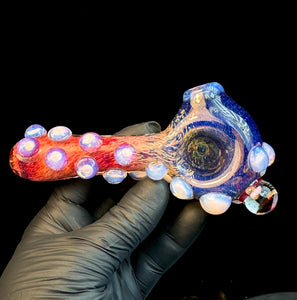 Fire fade opal pipe