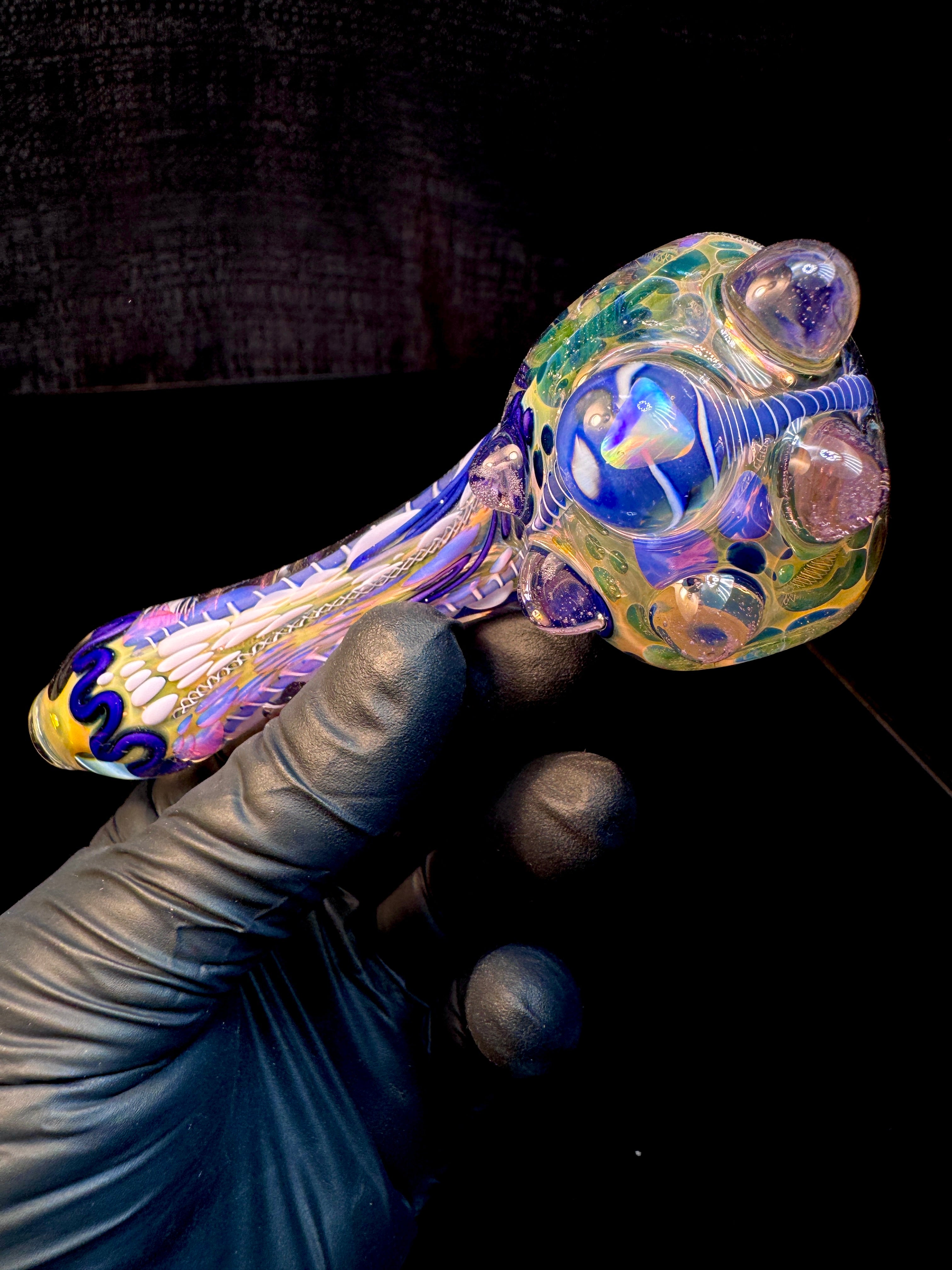Gold fume x trans pink Premo Fume Cane Spoon