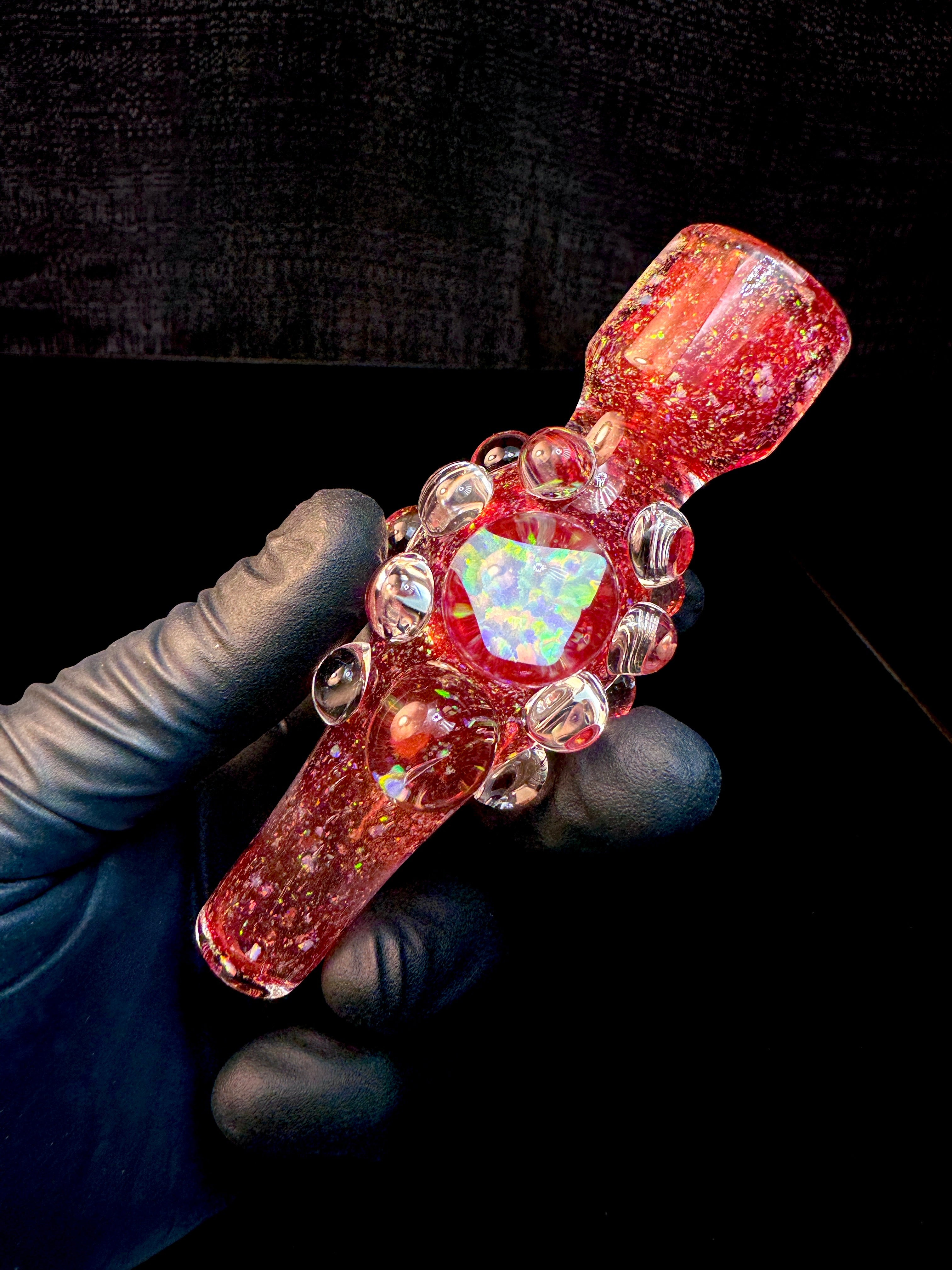 Ruby *uber thick* Icy White Satin cropal opal chillum