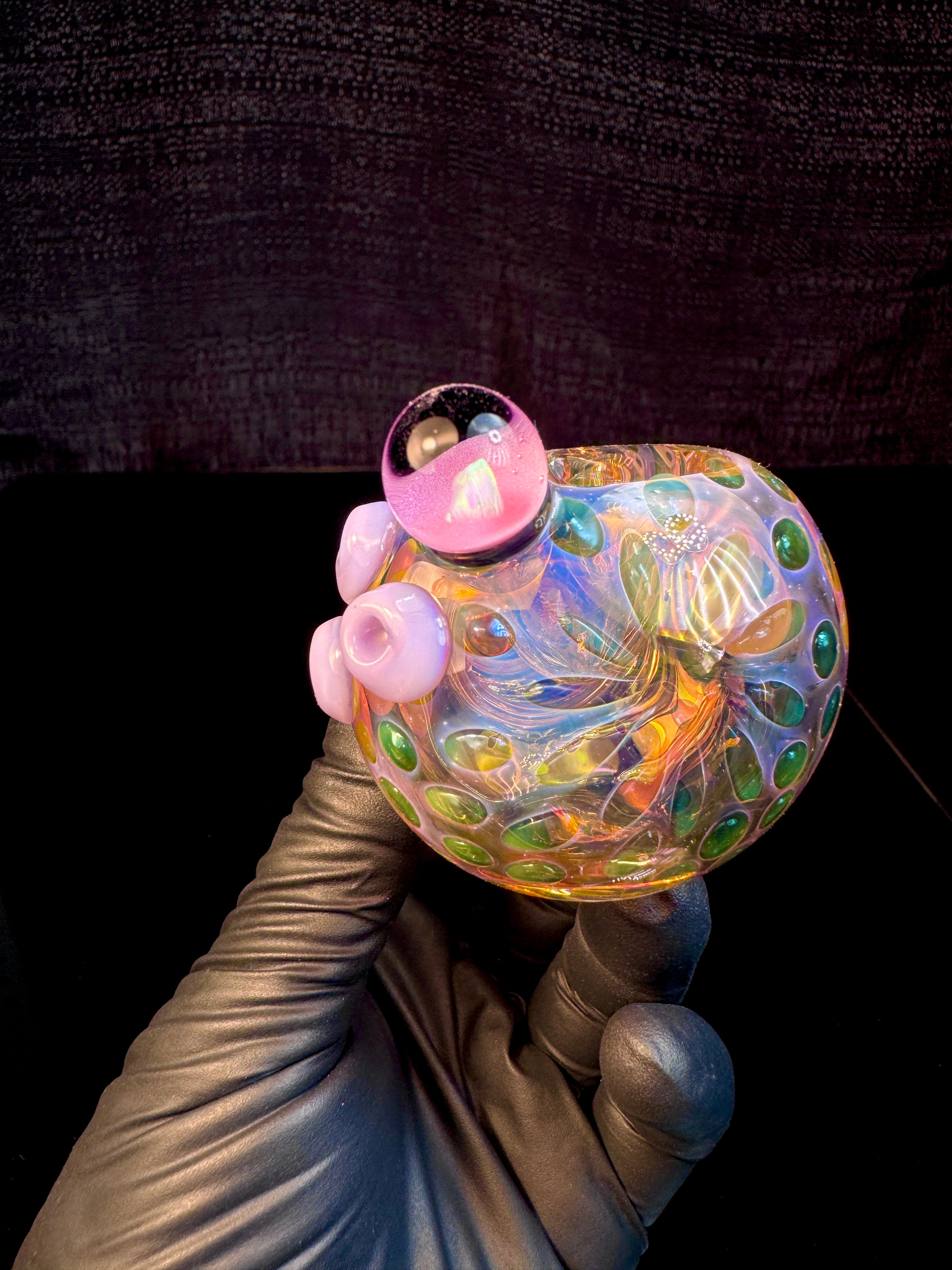 Silver Fume opal spoon x milky pink