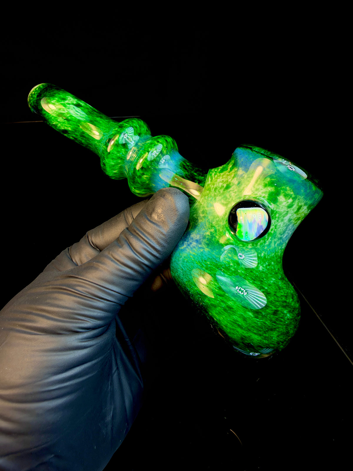 Experimental green opal hammer