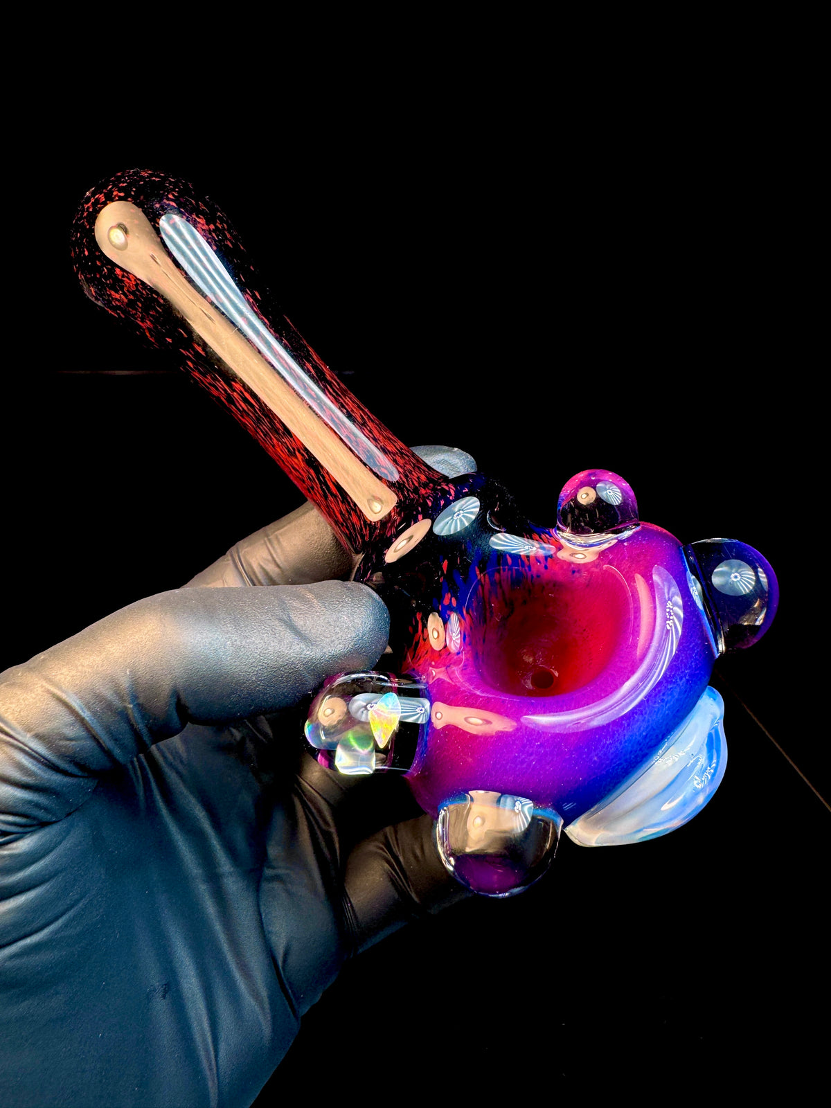Midnight magenta x Jet black opal eyeball monster
