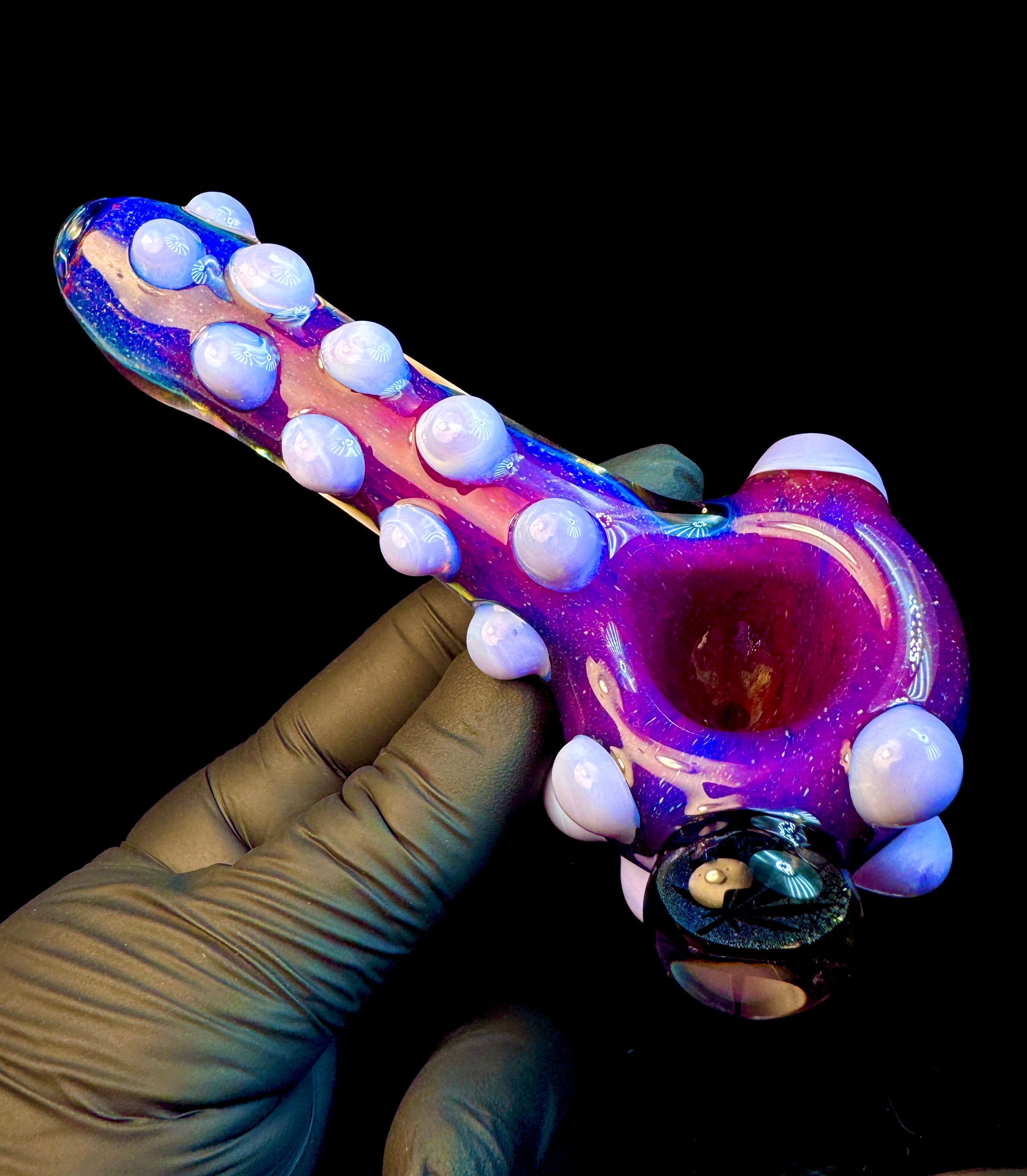 Midnight magenta dichroic weed pipe