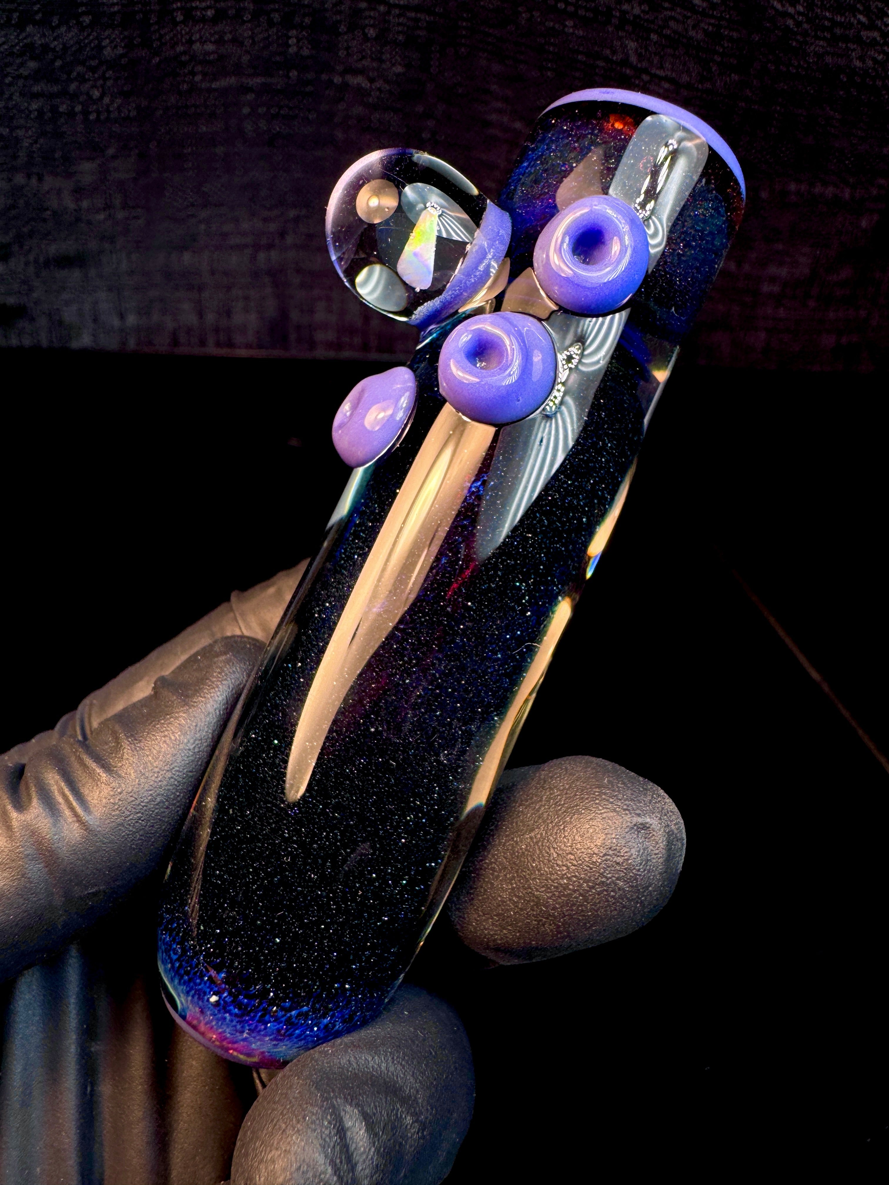Galaxy x Milky purple opal brickhouse chillum