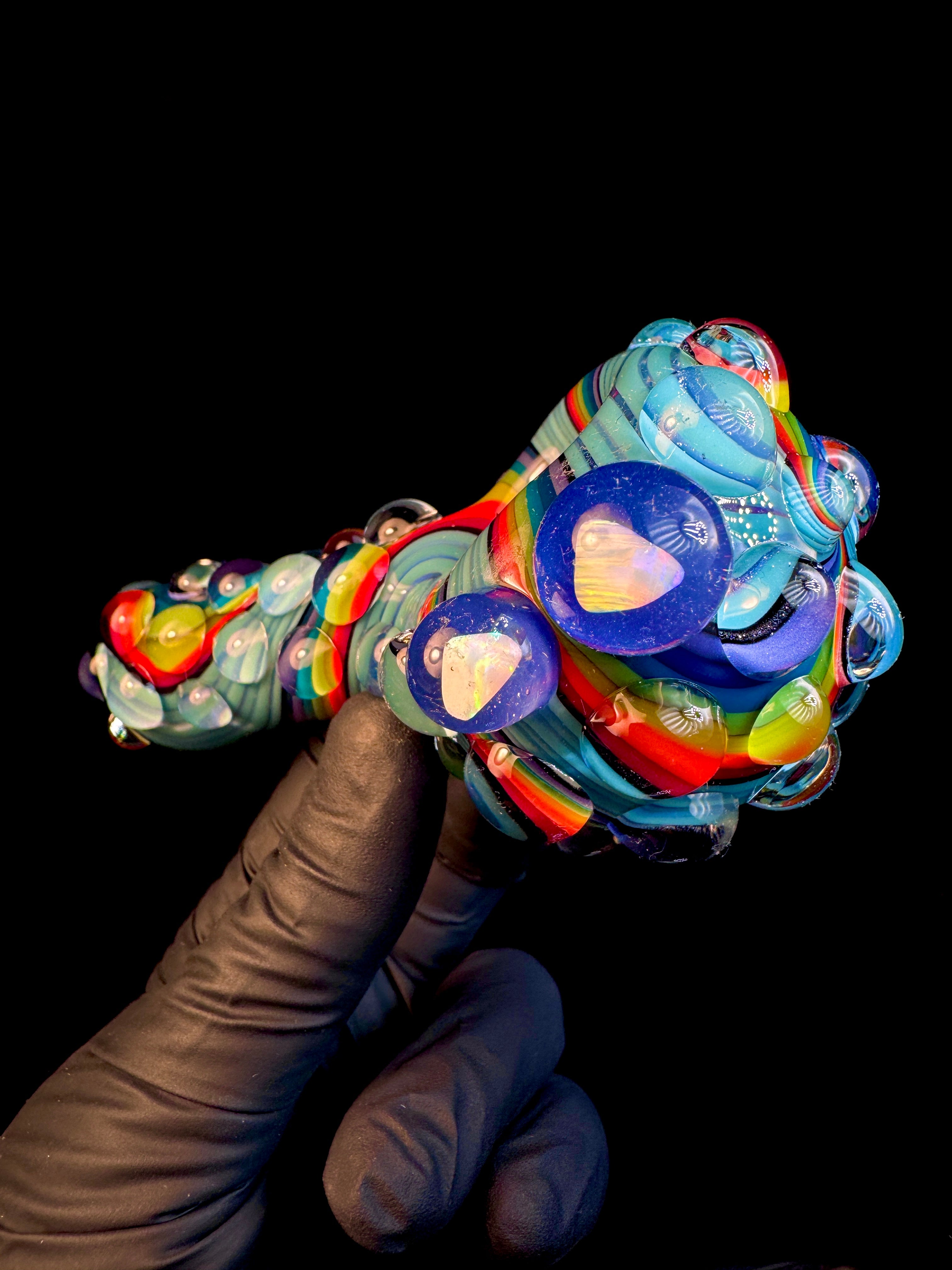 Twisted opal spoon