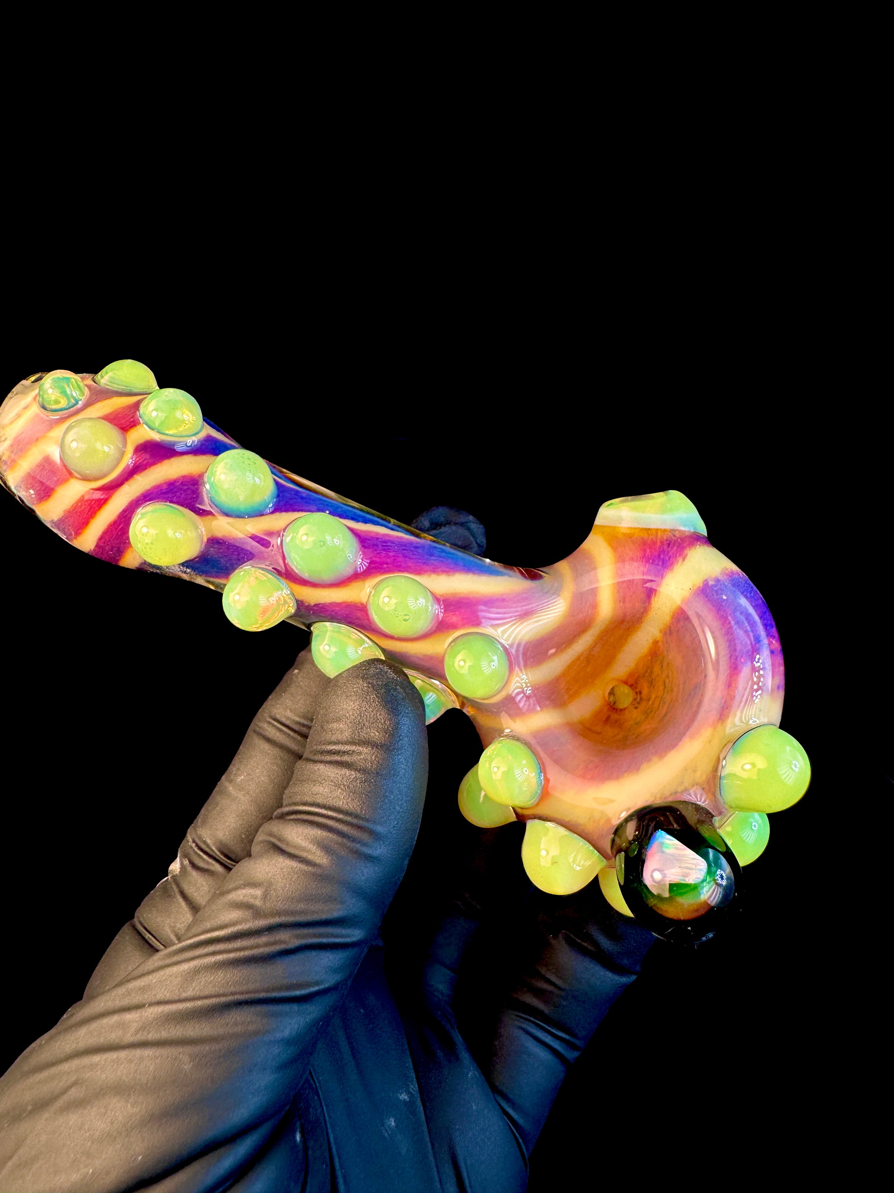 Fripidy x Star white striped opal pipe