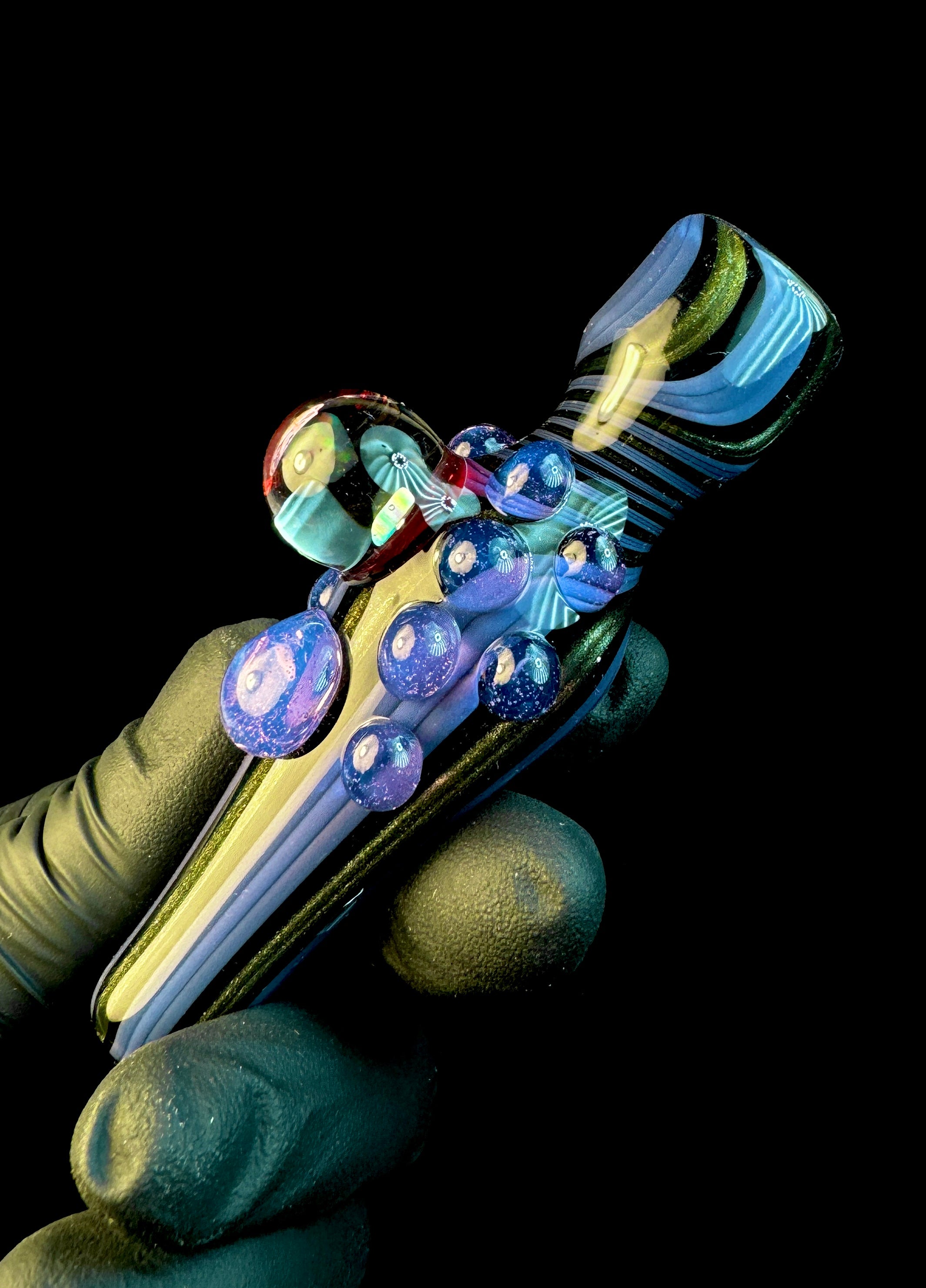 Purple urple steel fade opal chillum