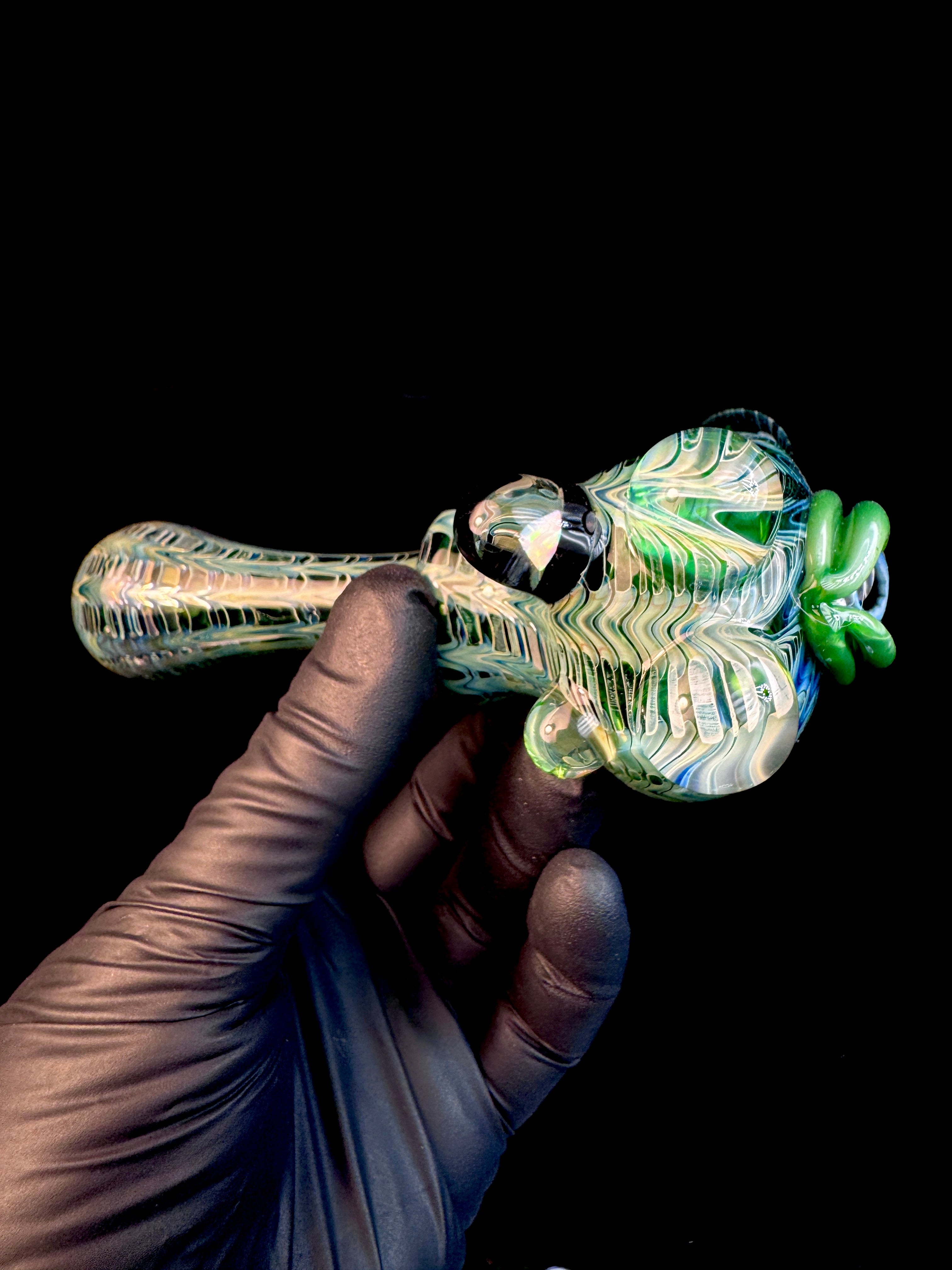 Jade dark web eyeball opal spoon