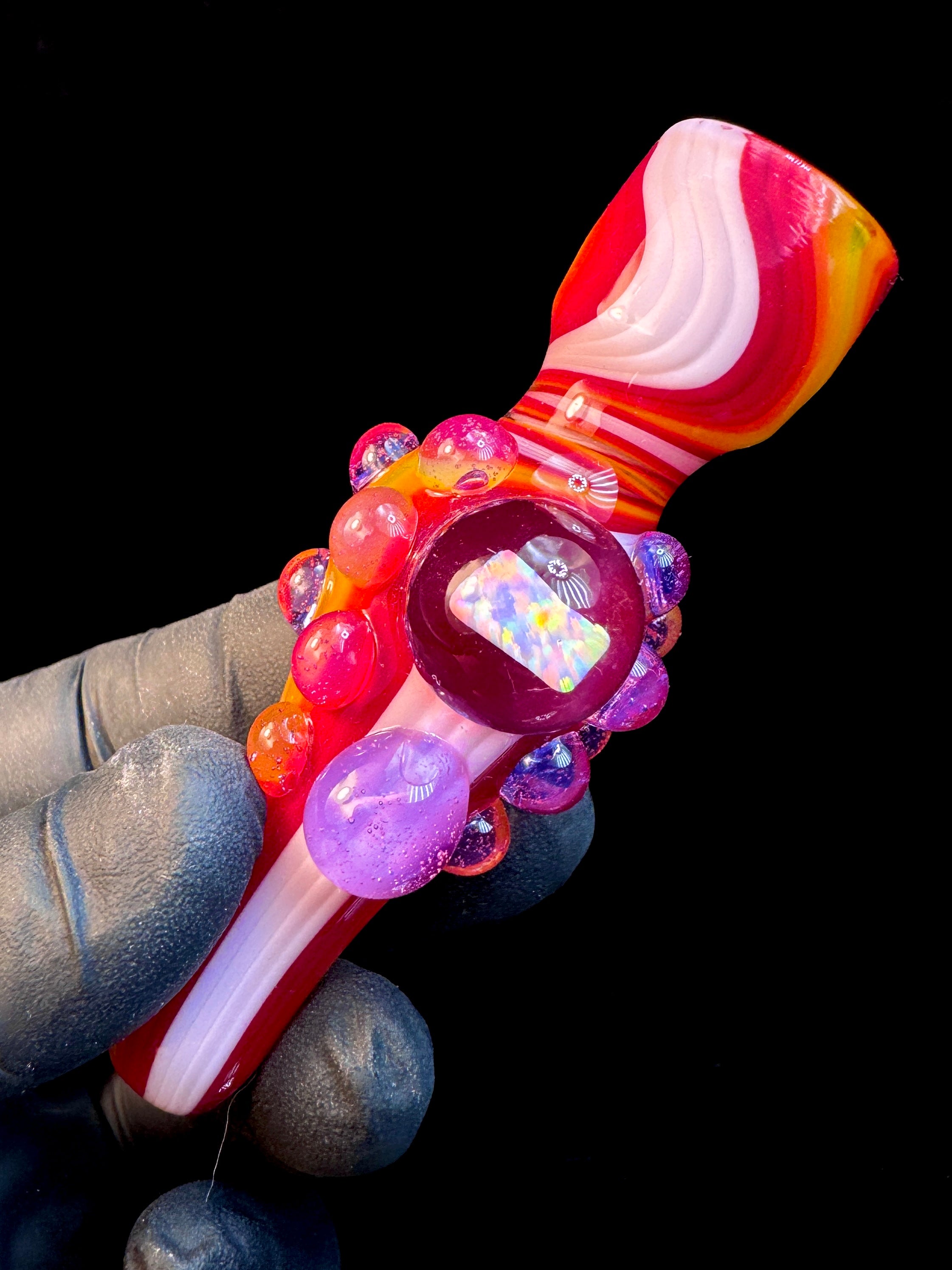 Bubblegum fire opal chillum