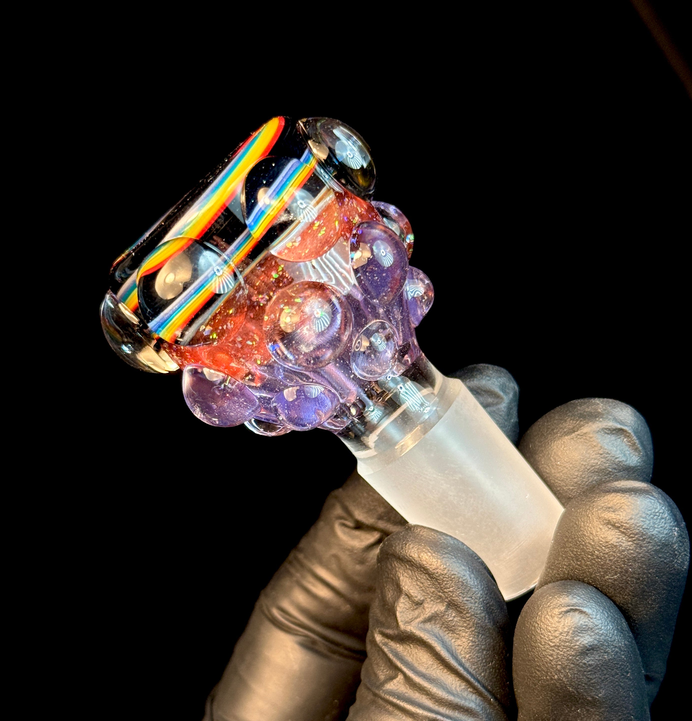 18/19mm Black Rainbow 3x Stack Bowl