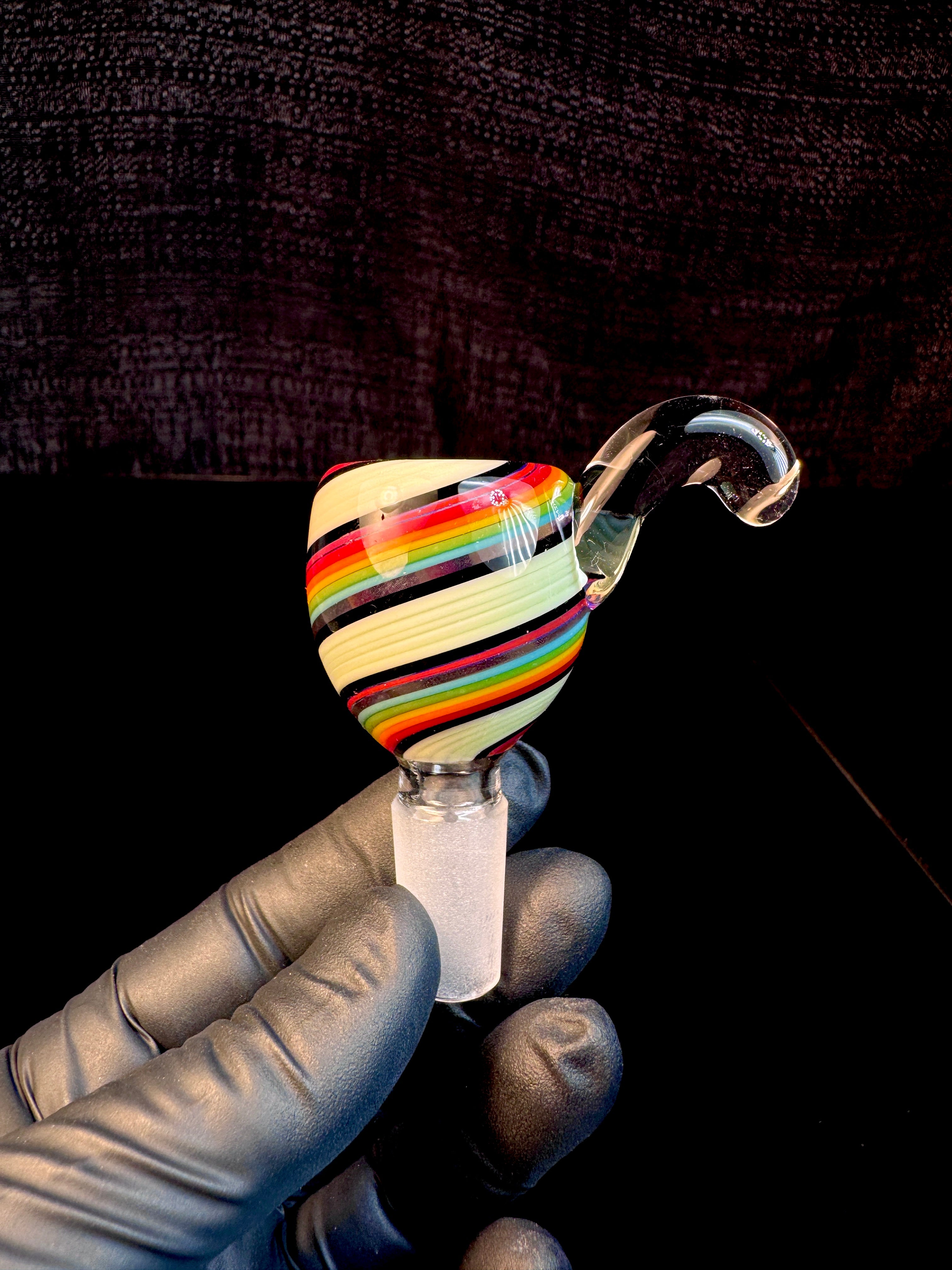 14mm slyme rainbow handle bowl