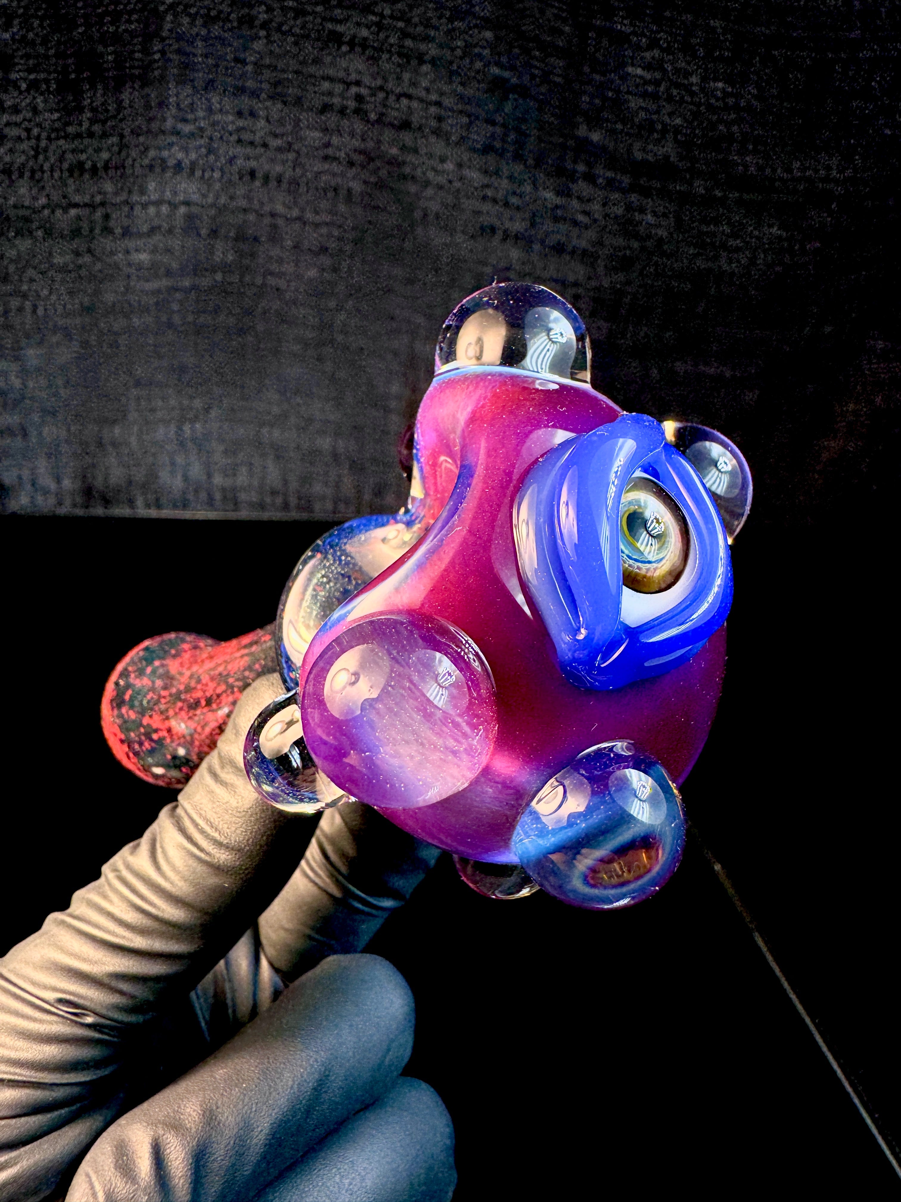 Midnight magenta x Blue stardust eyeball monster