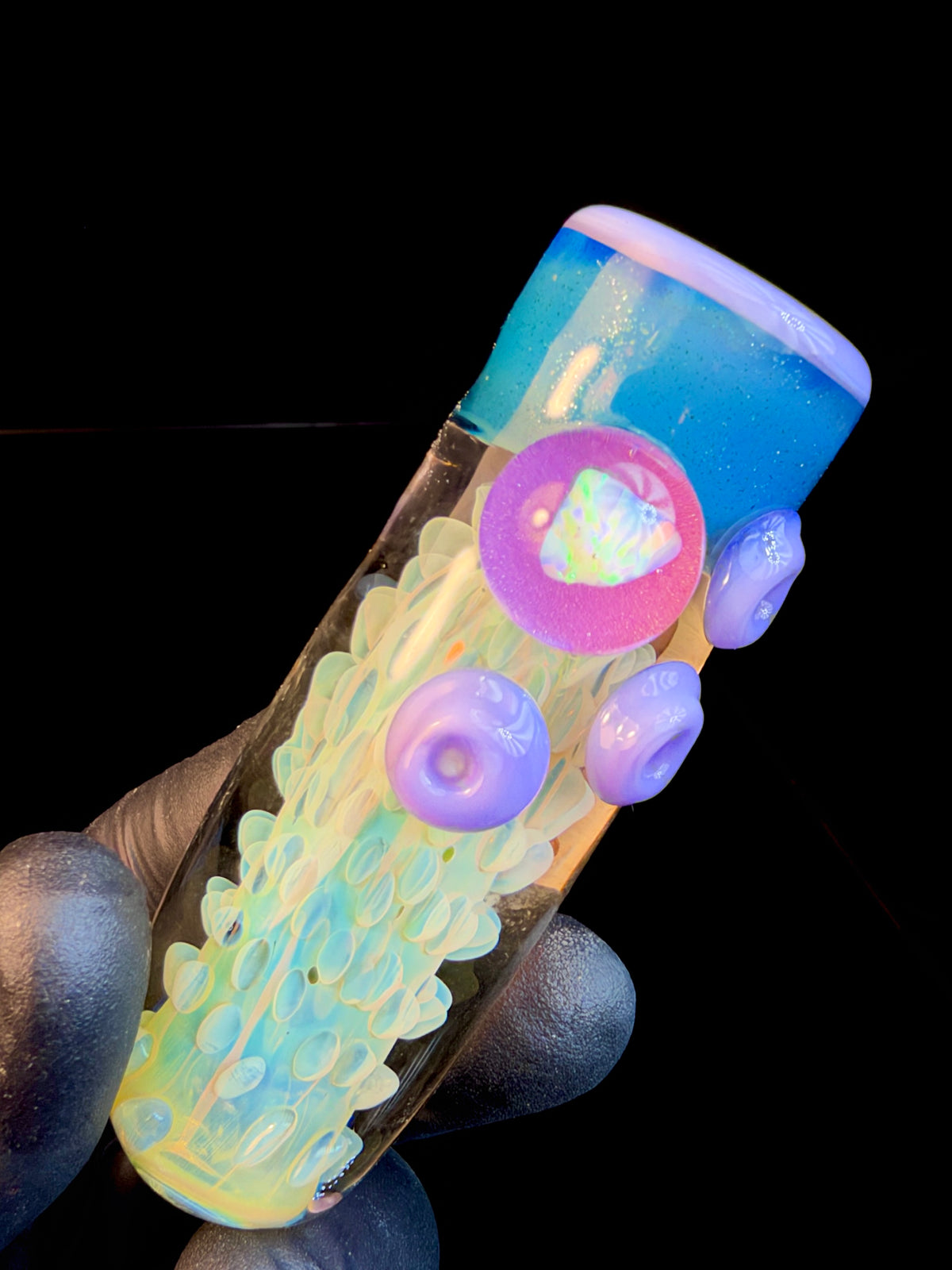 Fumed opal brickhouse chillum