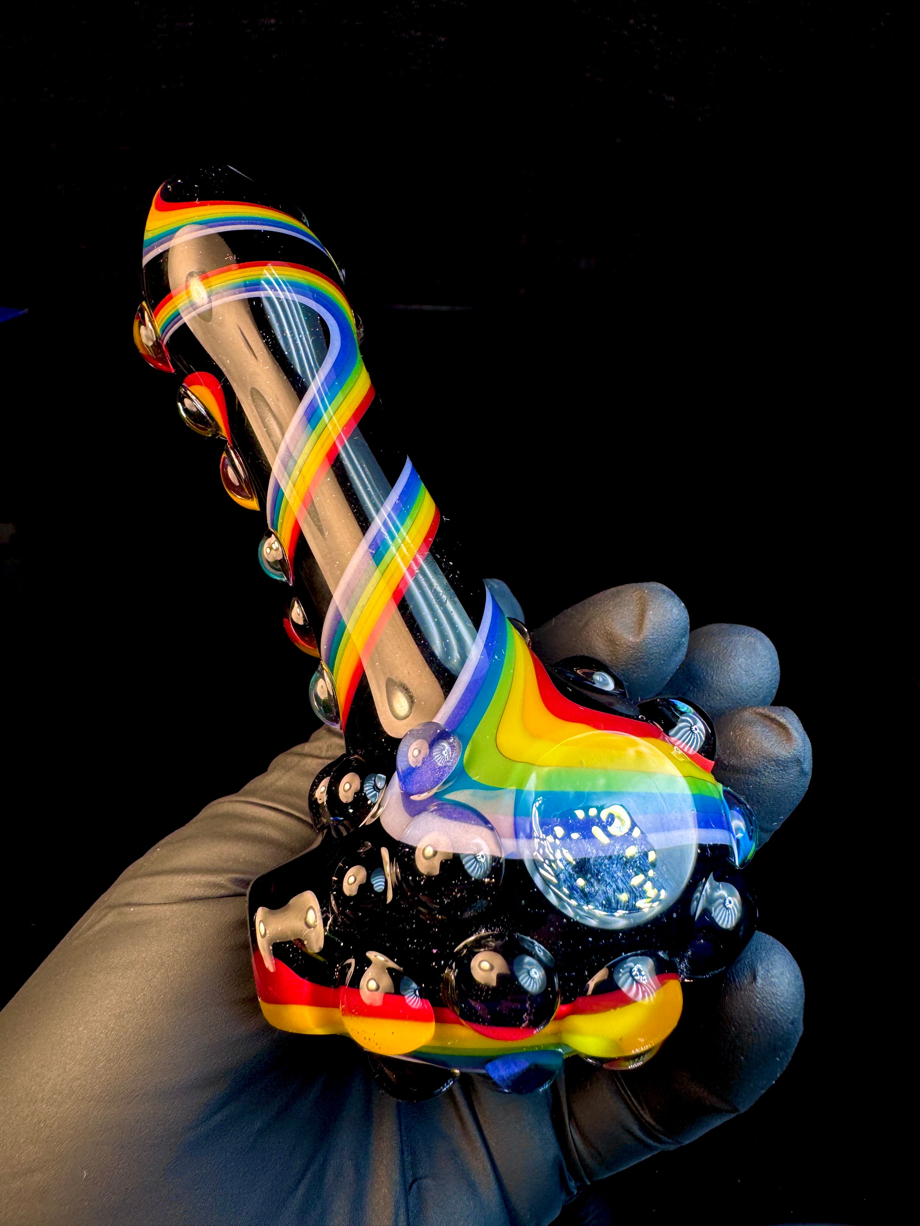 Twisted opal spoon