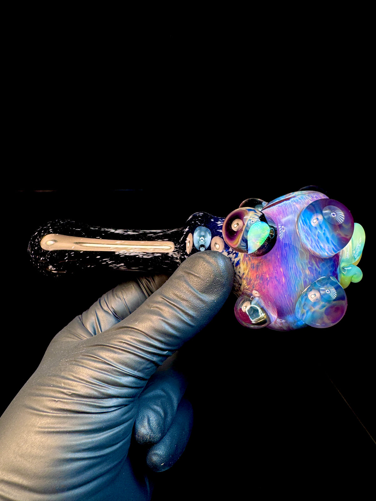 Fripidy x Jet black opal eyeball monster