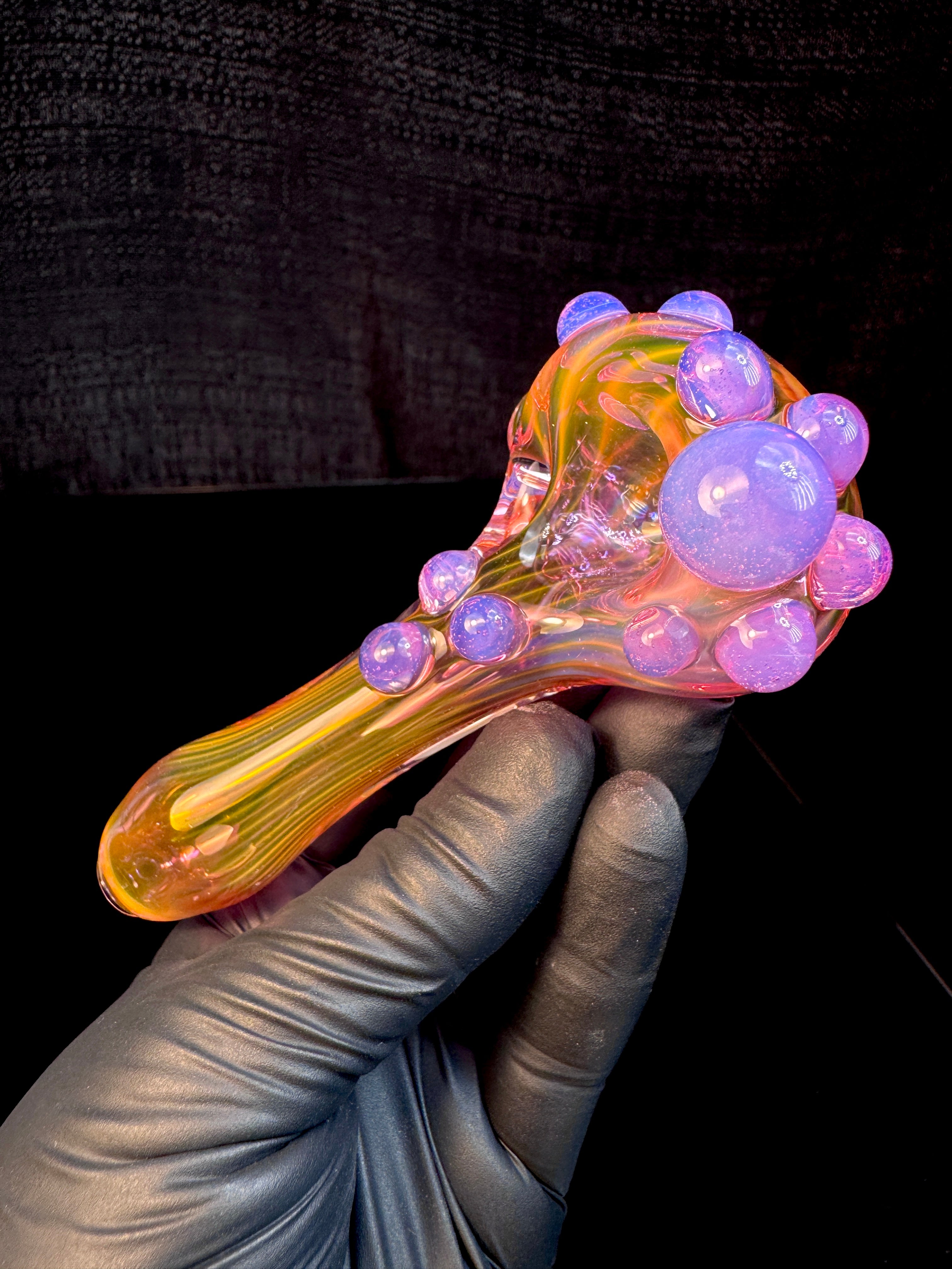 Gold fume x pink slyme dot spoon