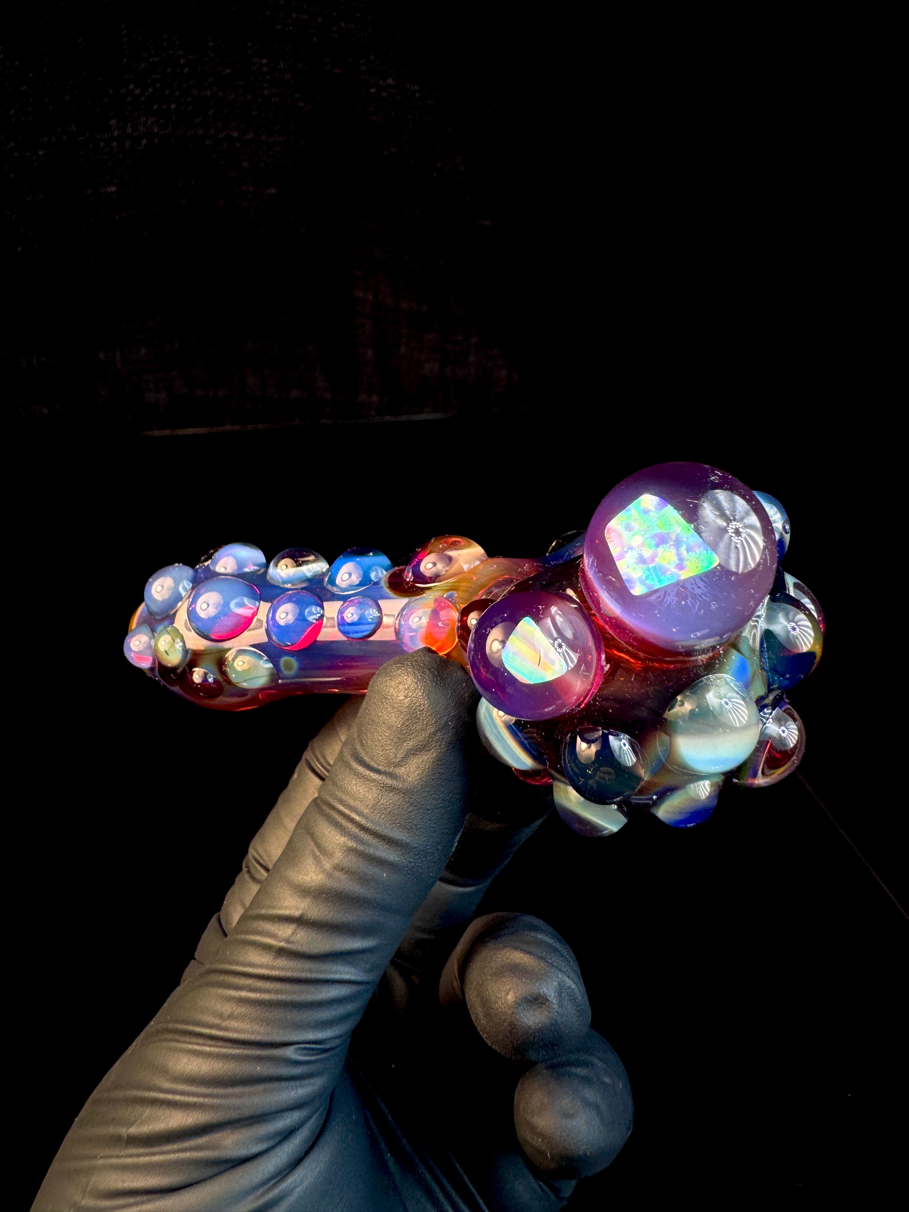 Amber purple 2x opal spoon