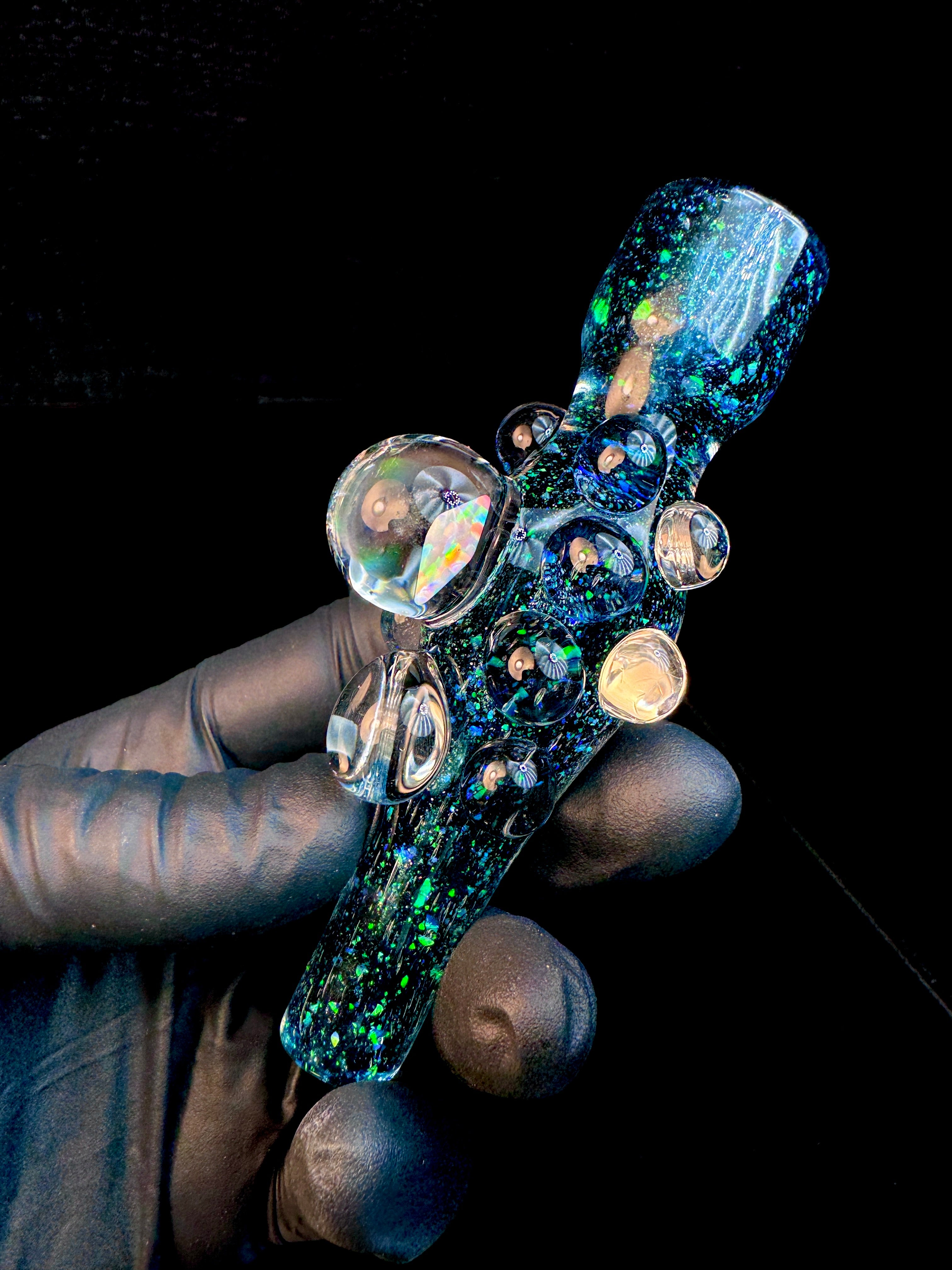 Green Cropal opal Chillum