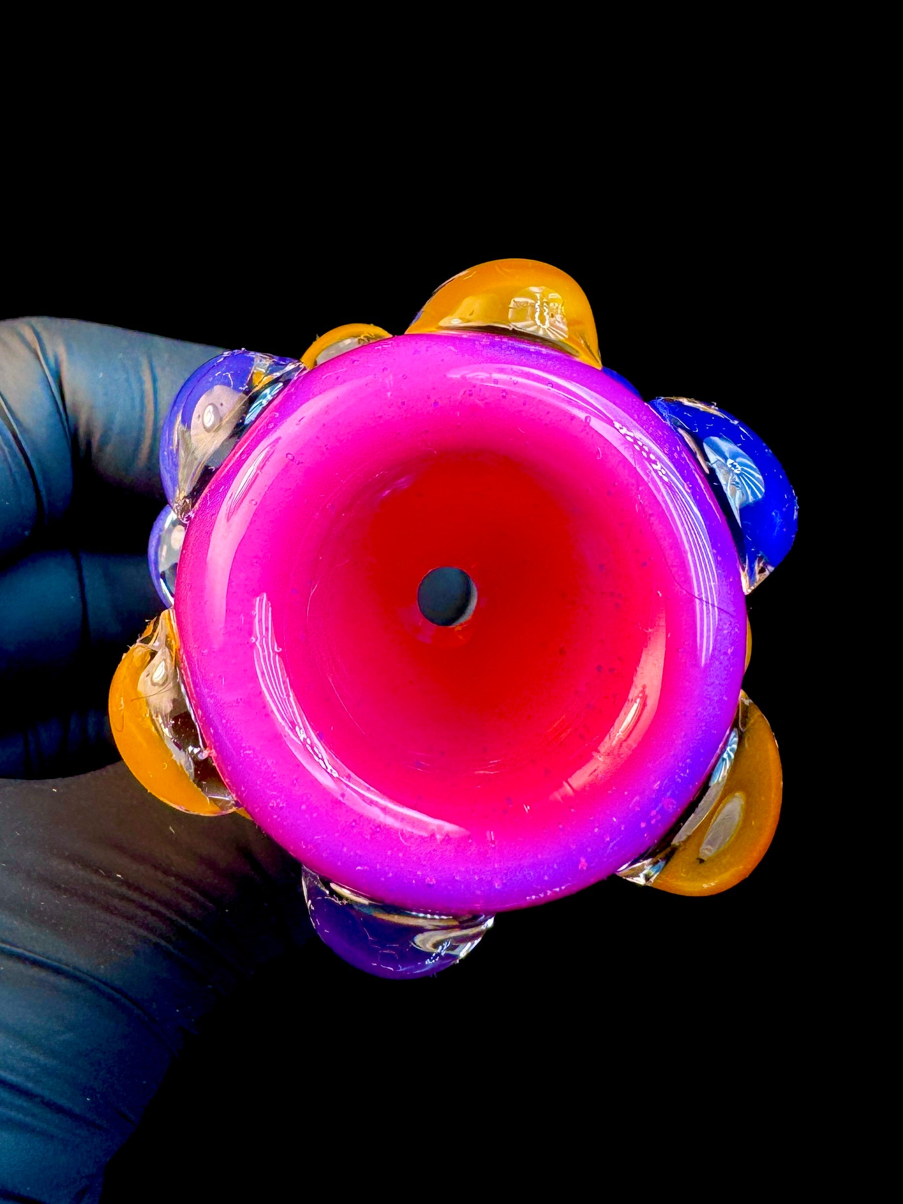 14mm golden urple x flamingo dot bowl