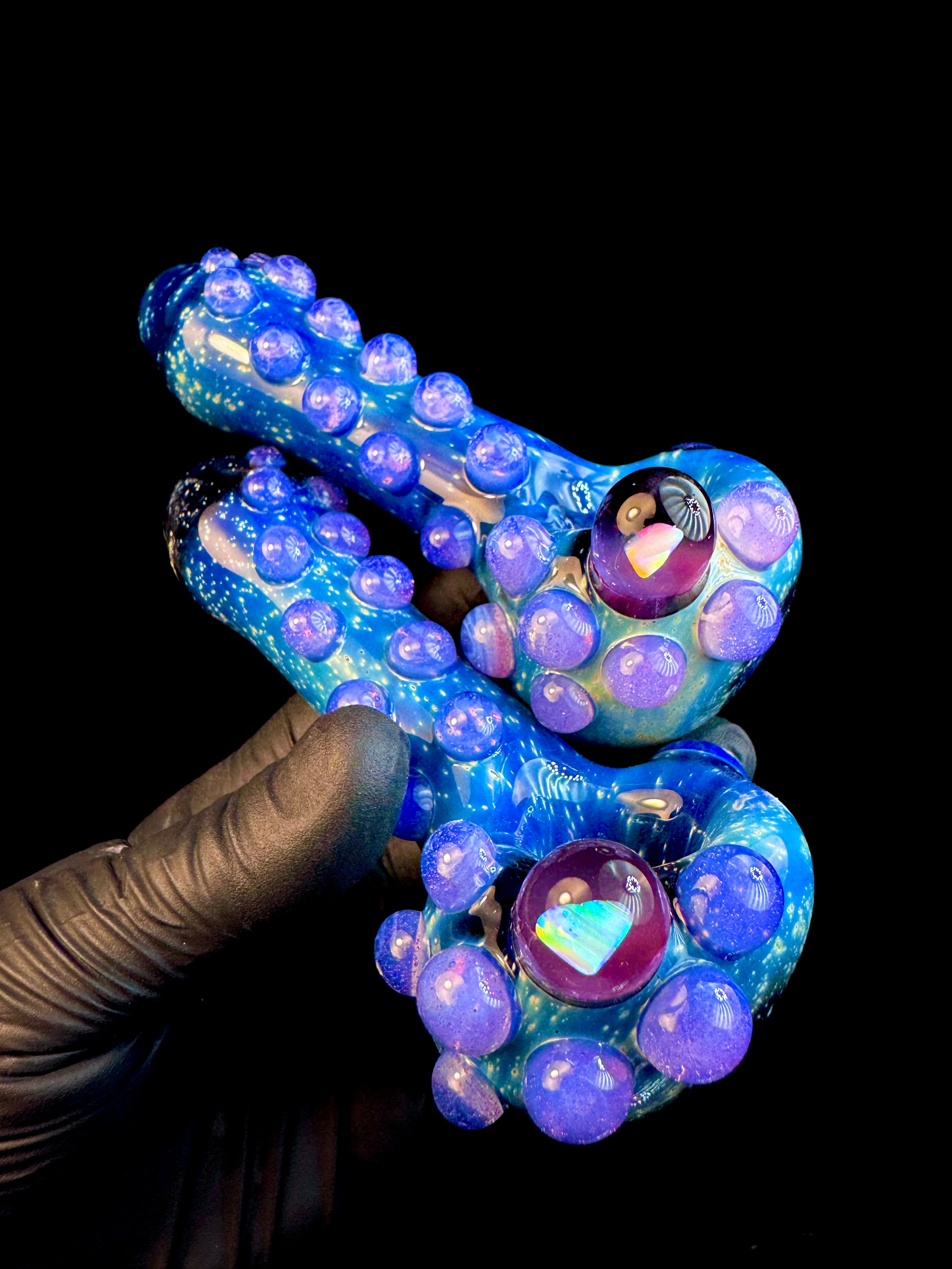 Starry Night Glass Pipe Pink Slyme Space Pipe