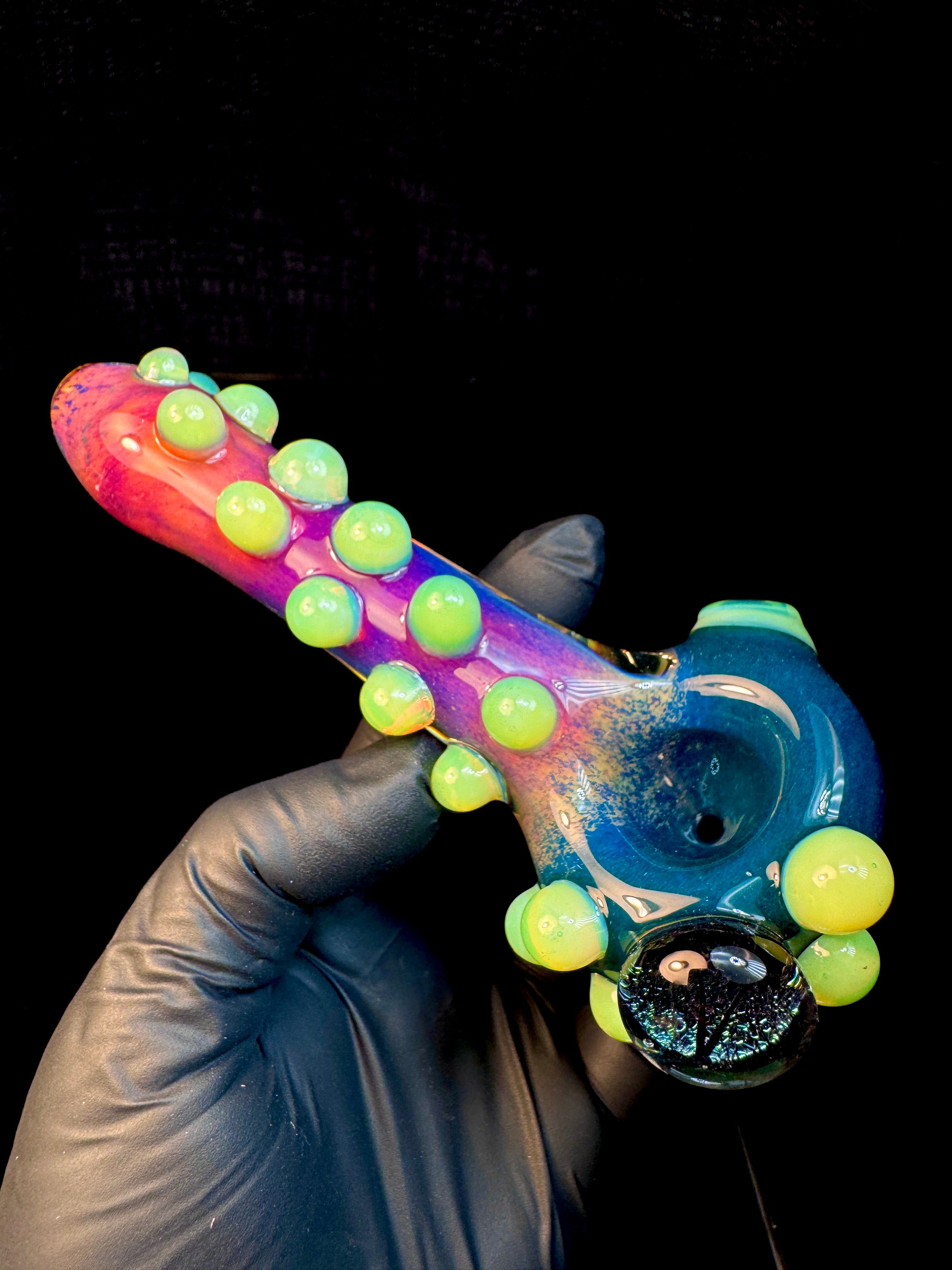 Dichroic palm tree spoon
