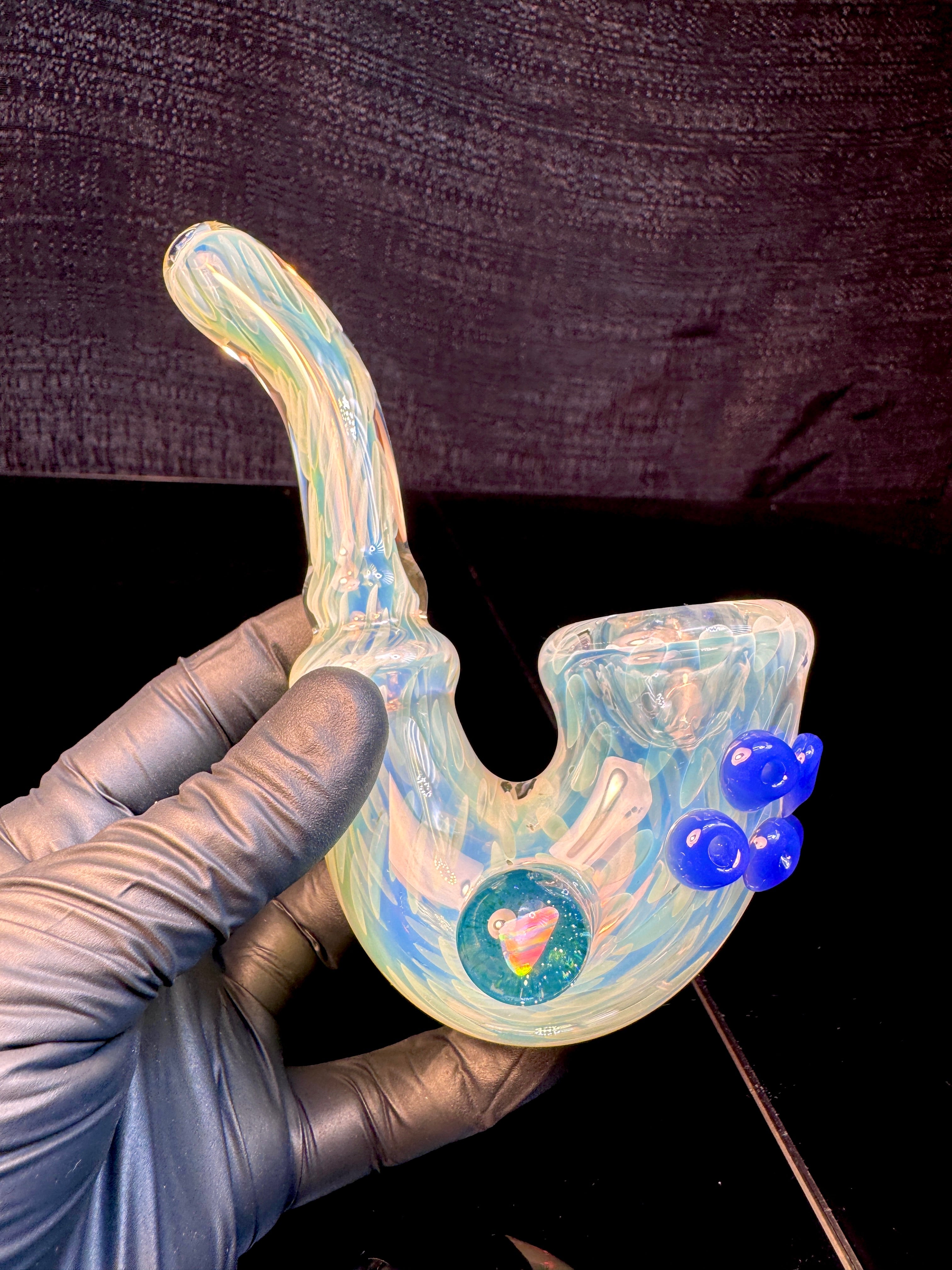 Silver fume x blue cheese opal lock