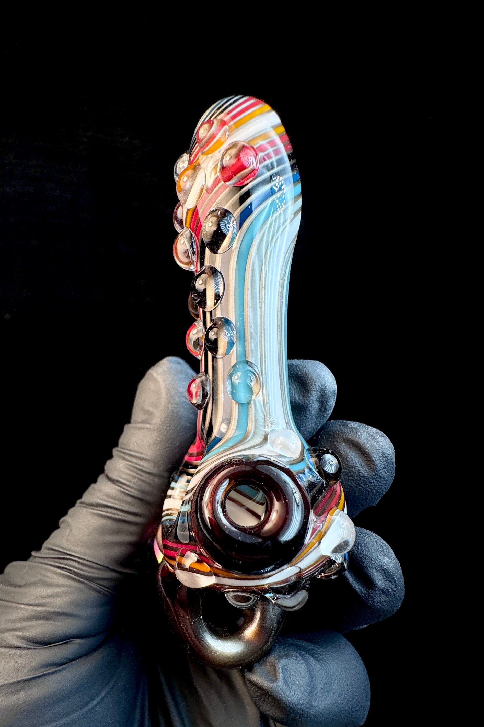 Fire and ice mini opal pipe pendant