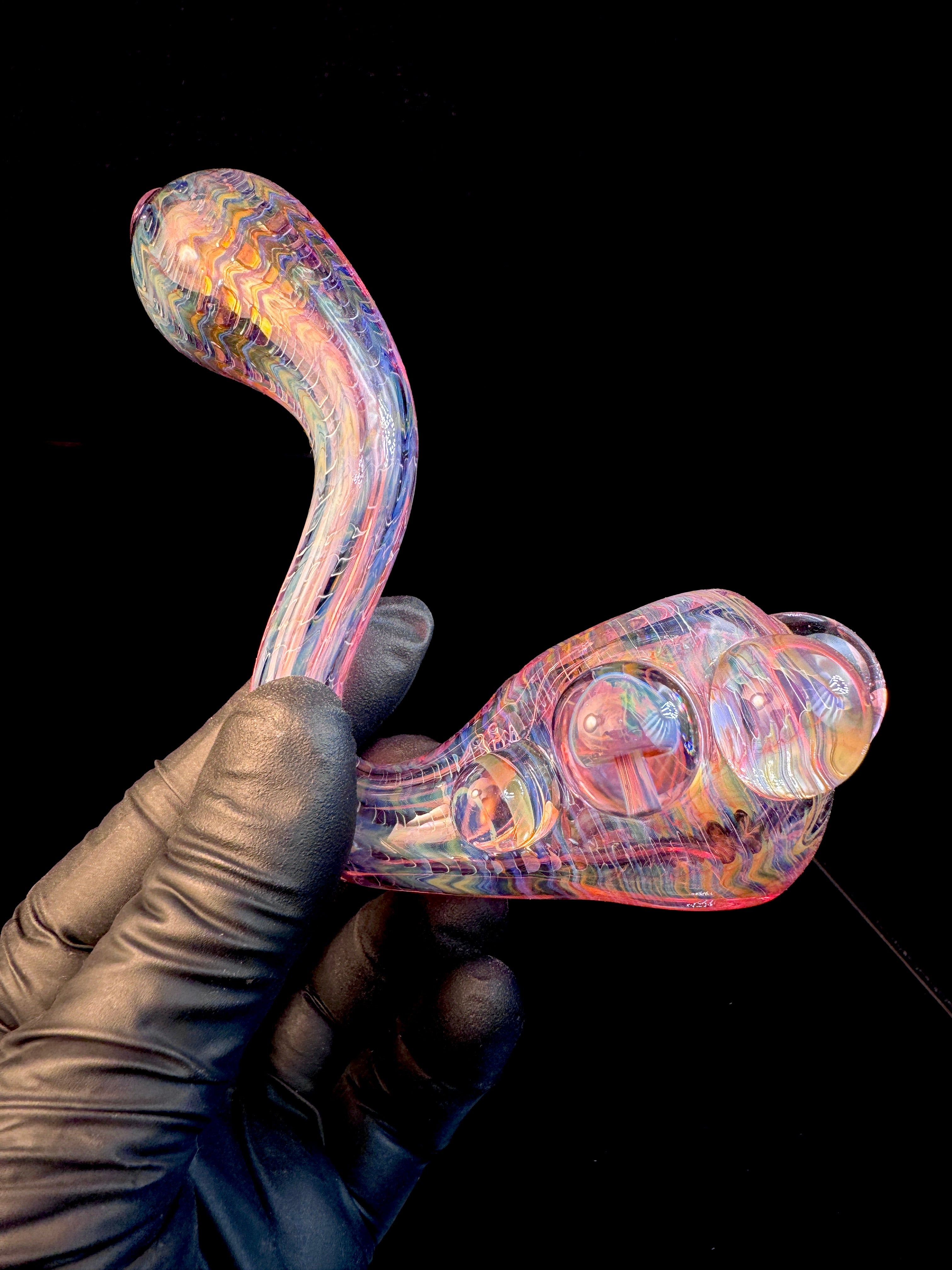 Pink gold dark web mushroom bendy